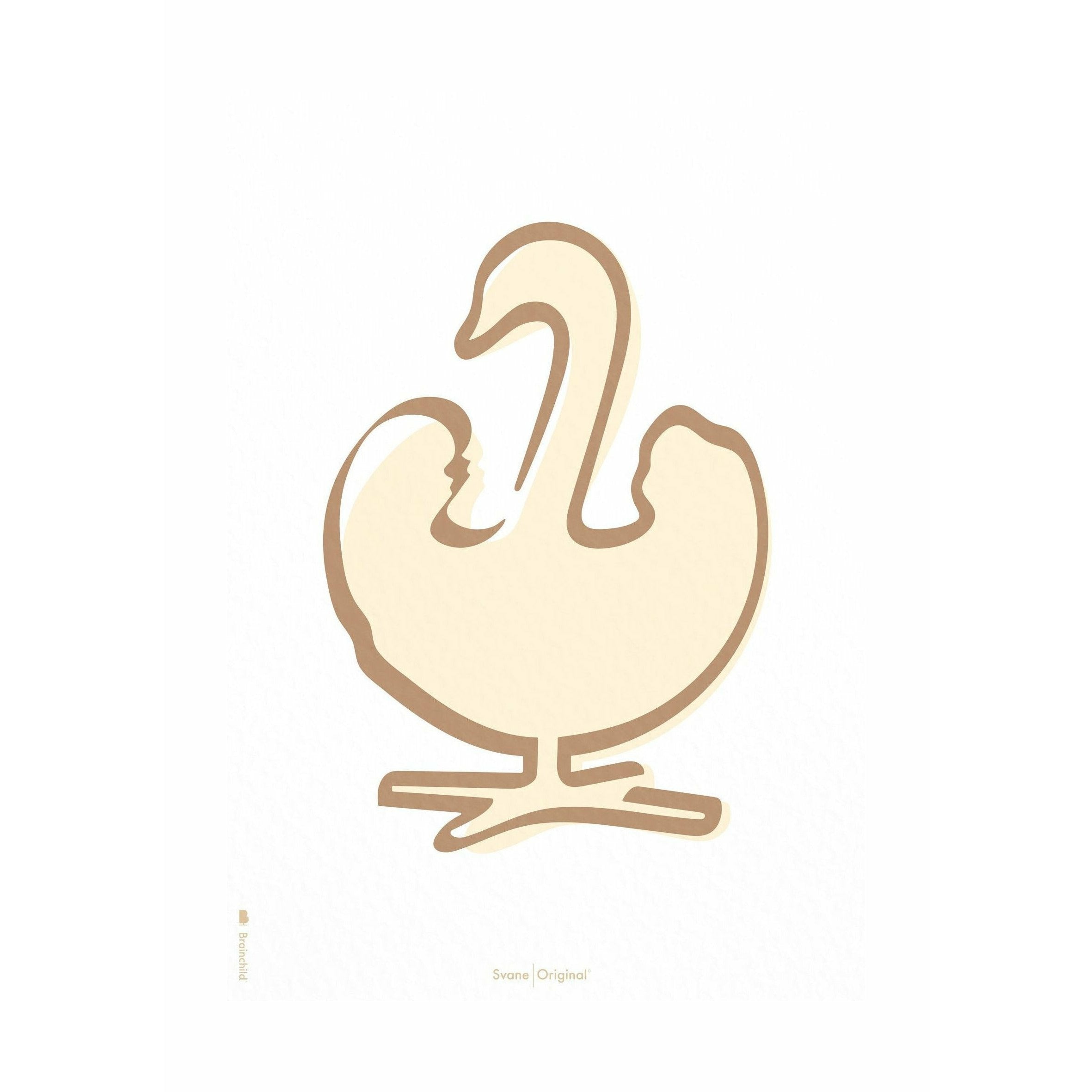 [product_category]-Brainchild Swan Line Poster Without Frame 50 X70 Cm, White Background-Brainchild-5713713200901-SH-31003-BRA-1