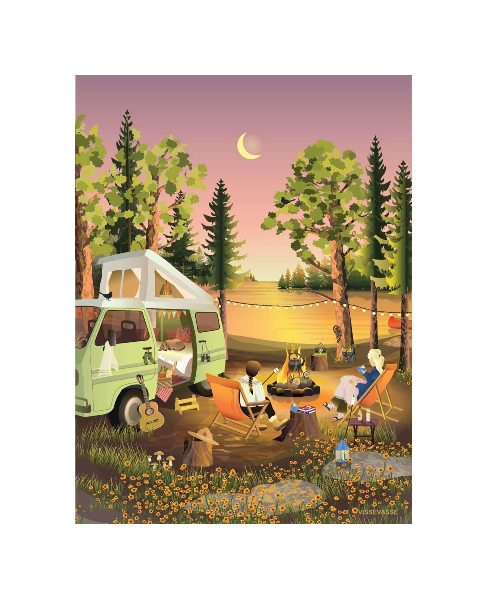 Vissevasse Van Life Poster, 30x40 Cm