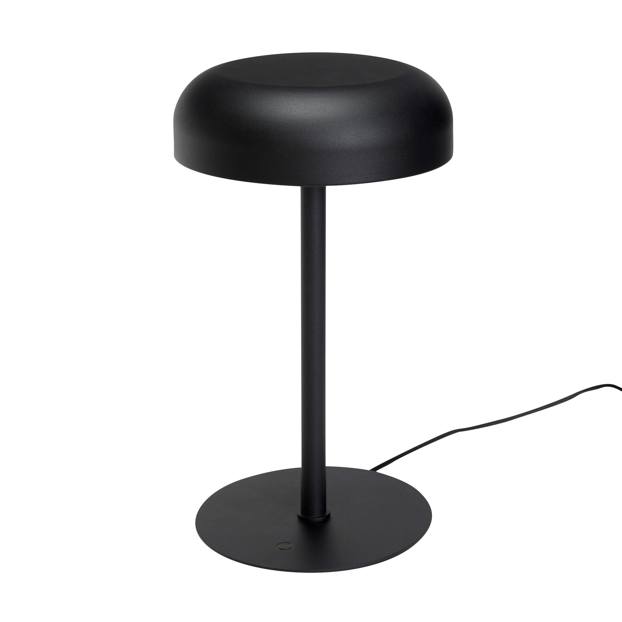 Luminária de mesa de velo hübsch preto