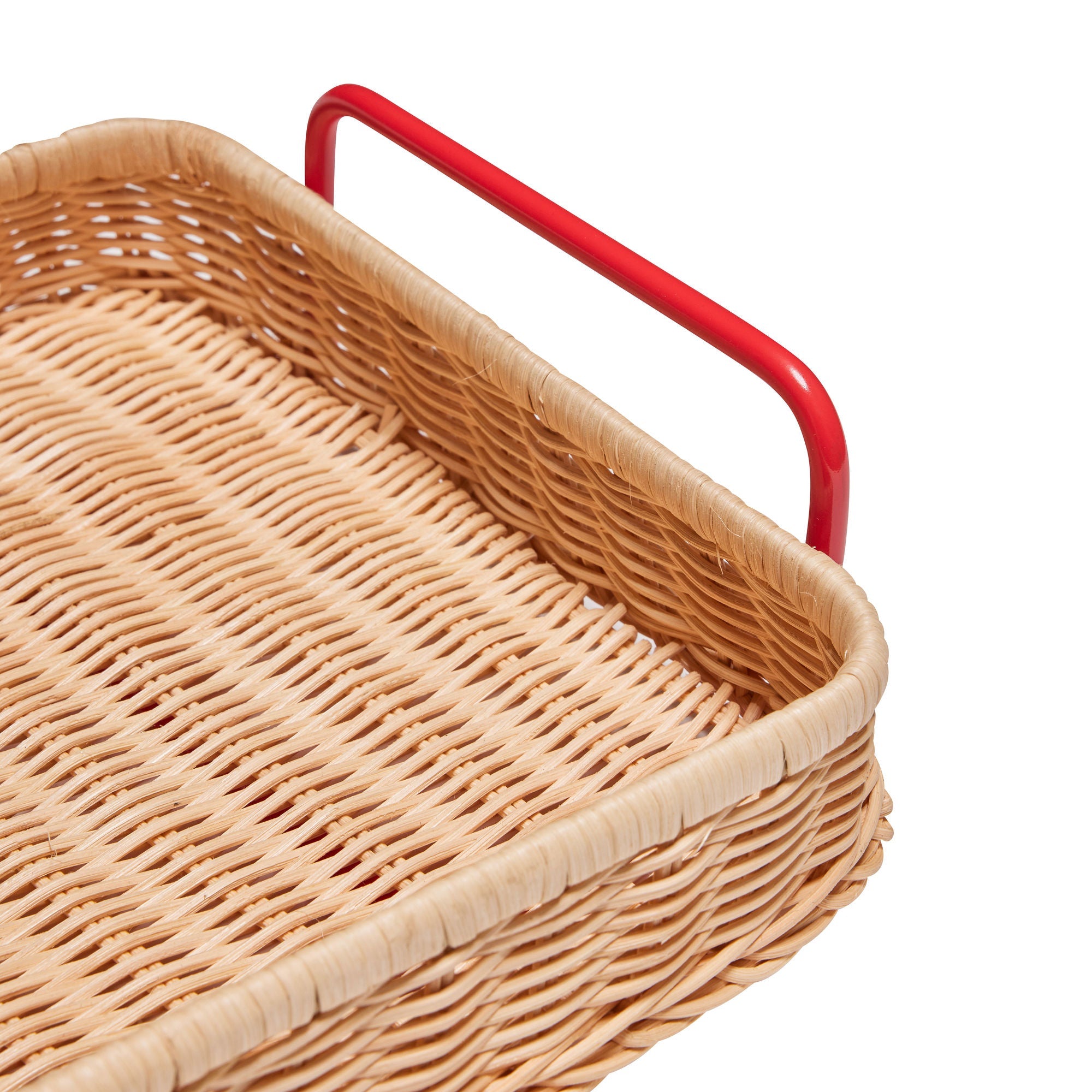 Hübsch Splint Tray Red / Natural