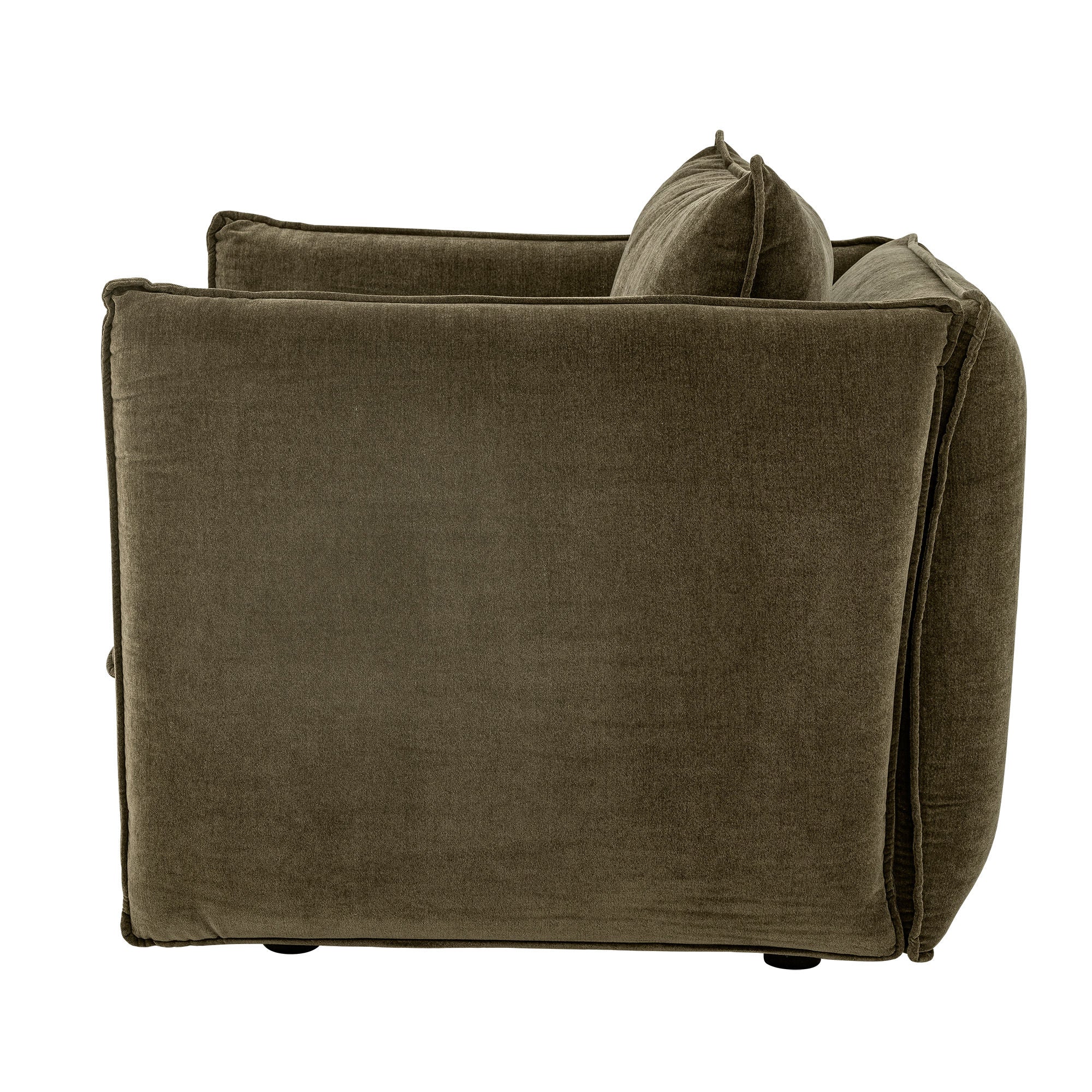 Bloomingville Austin Lounge Chair, grün, recyceltes Polyester