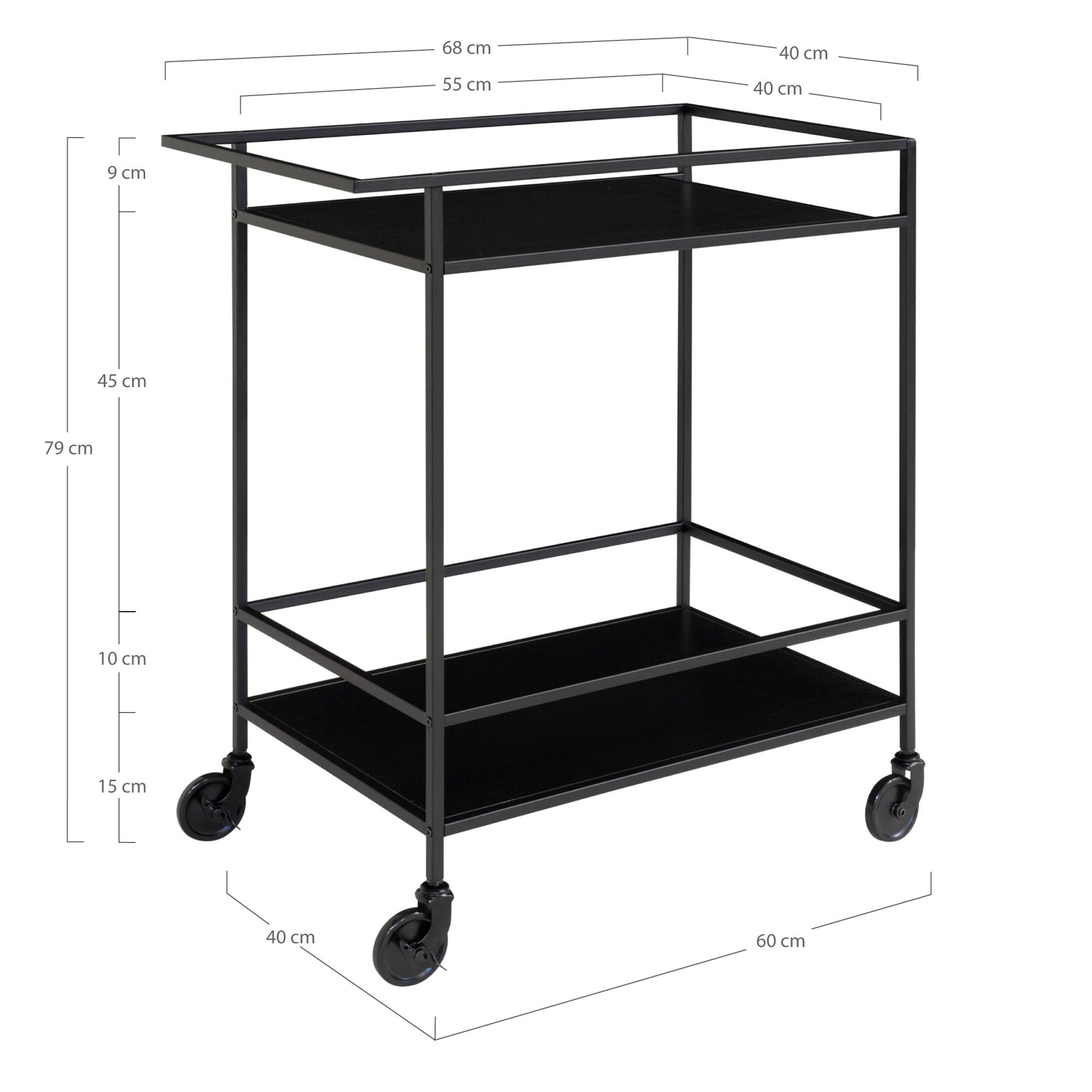 Casa Nordic Vita Bar Trolley