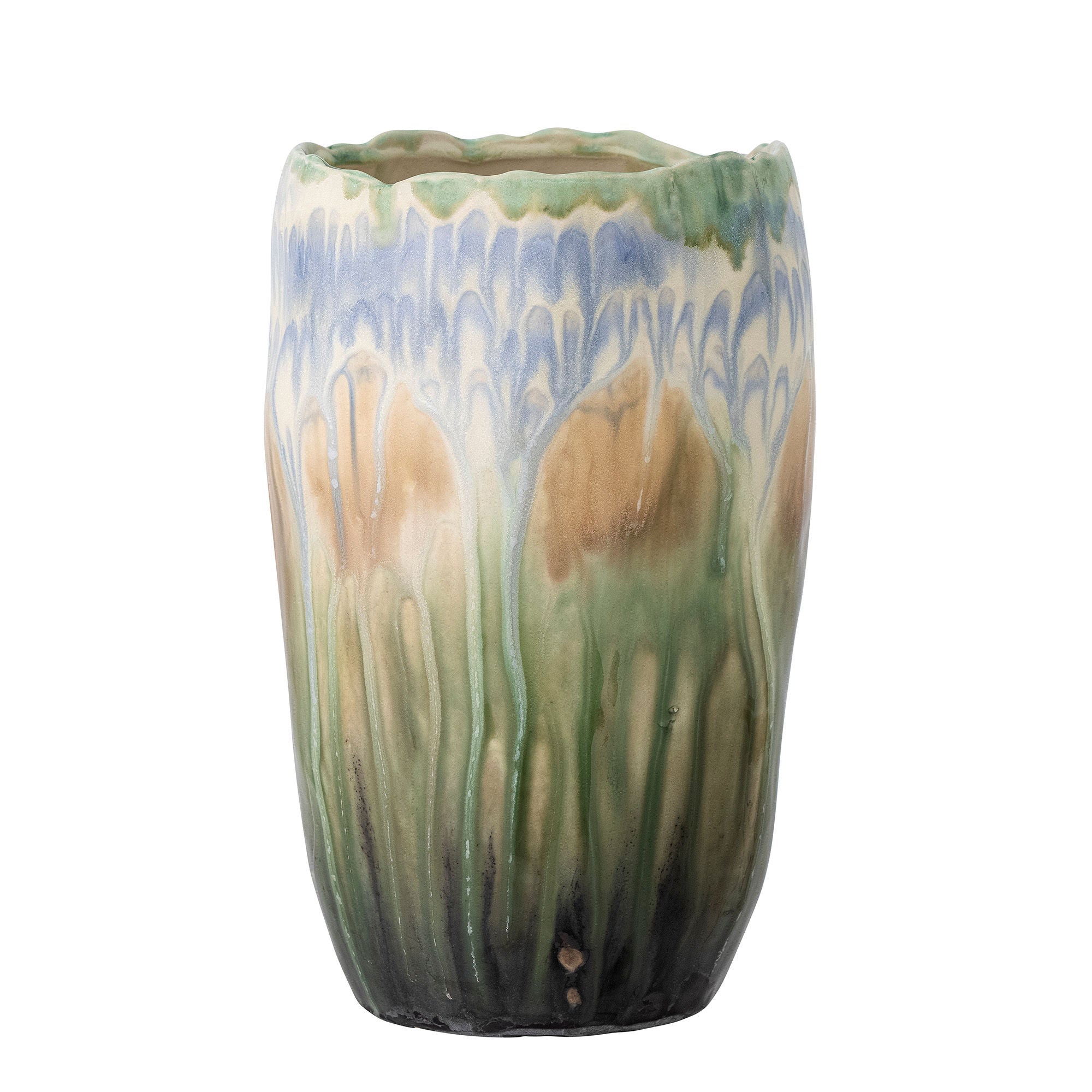 Creative Collection Mahasti Vase, Green, StoneWare