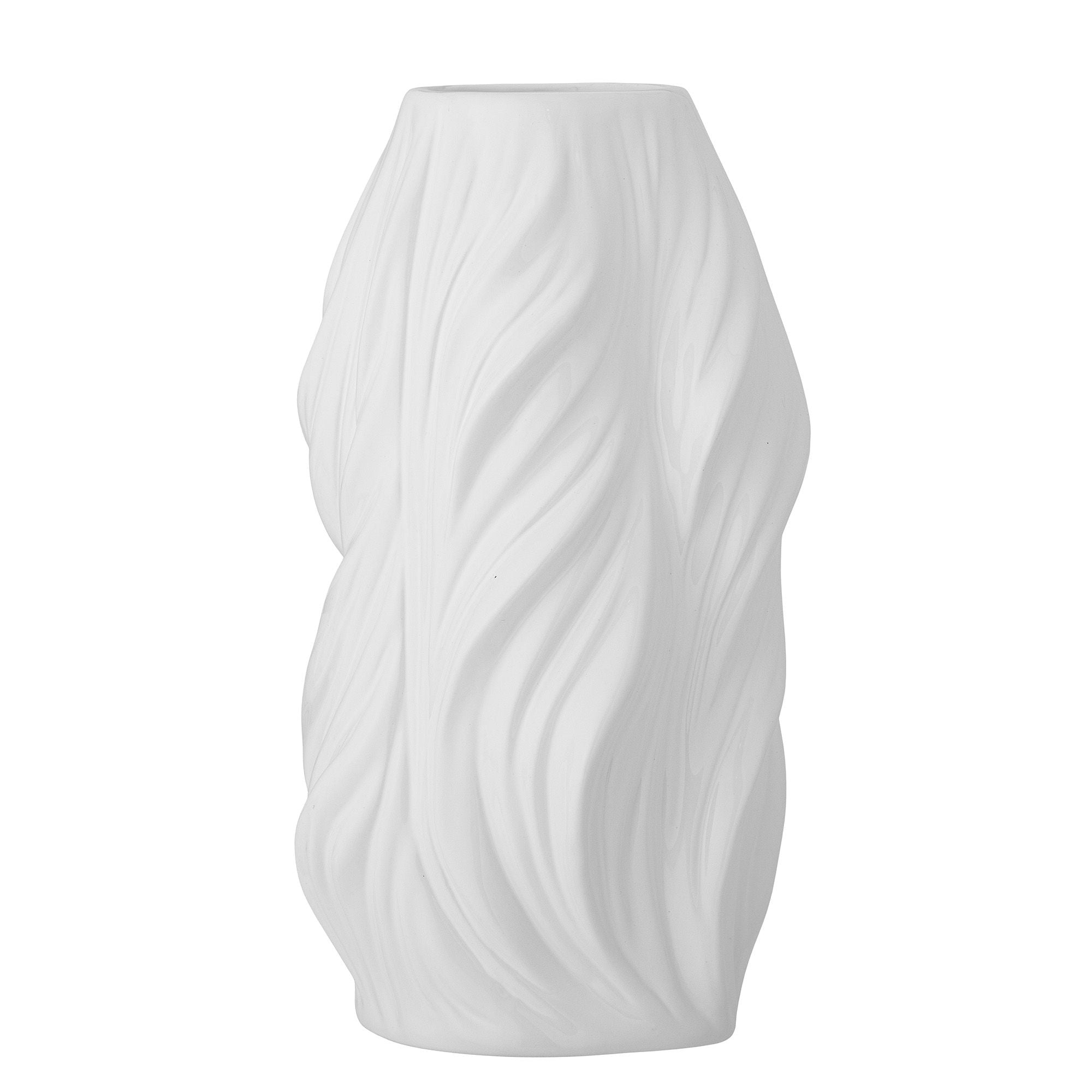 Bloomingville Sanak Vase, blanc, céramique