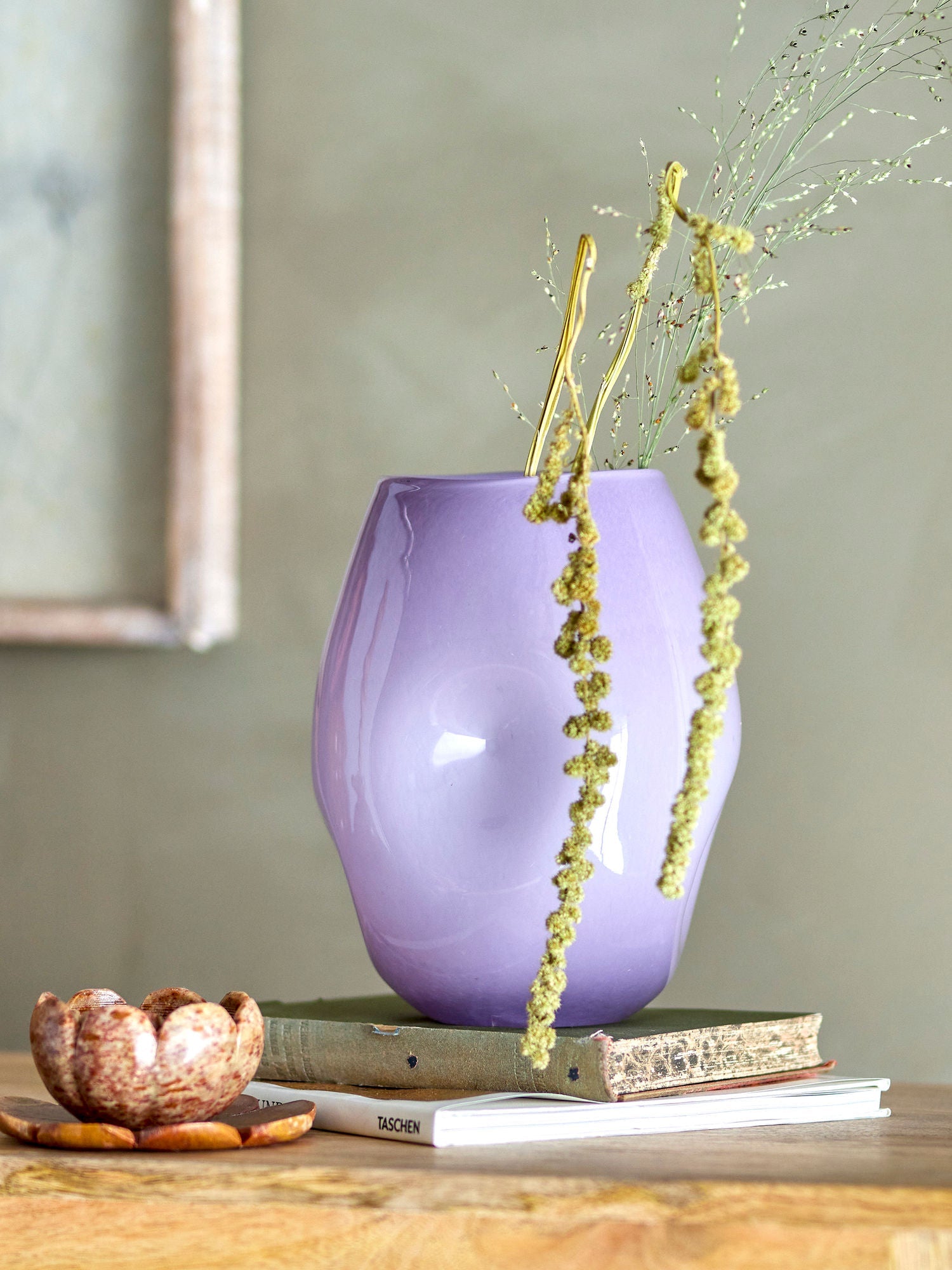 COLECCIÓN CREATIVA VASE LILAC, PURPRO, VIDRIO