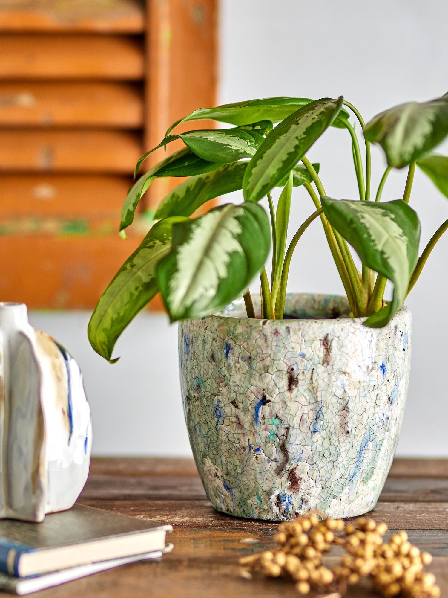 Coleção criativa Niin Deco Flowerpot, azul, terracota