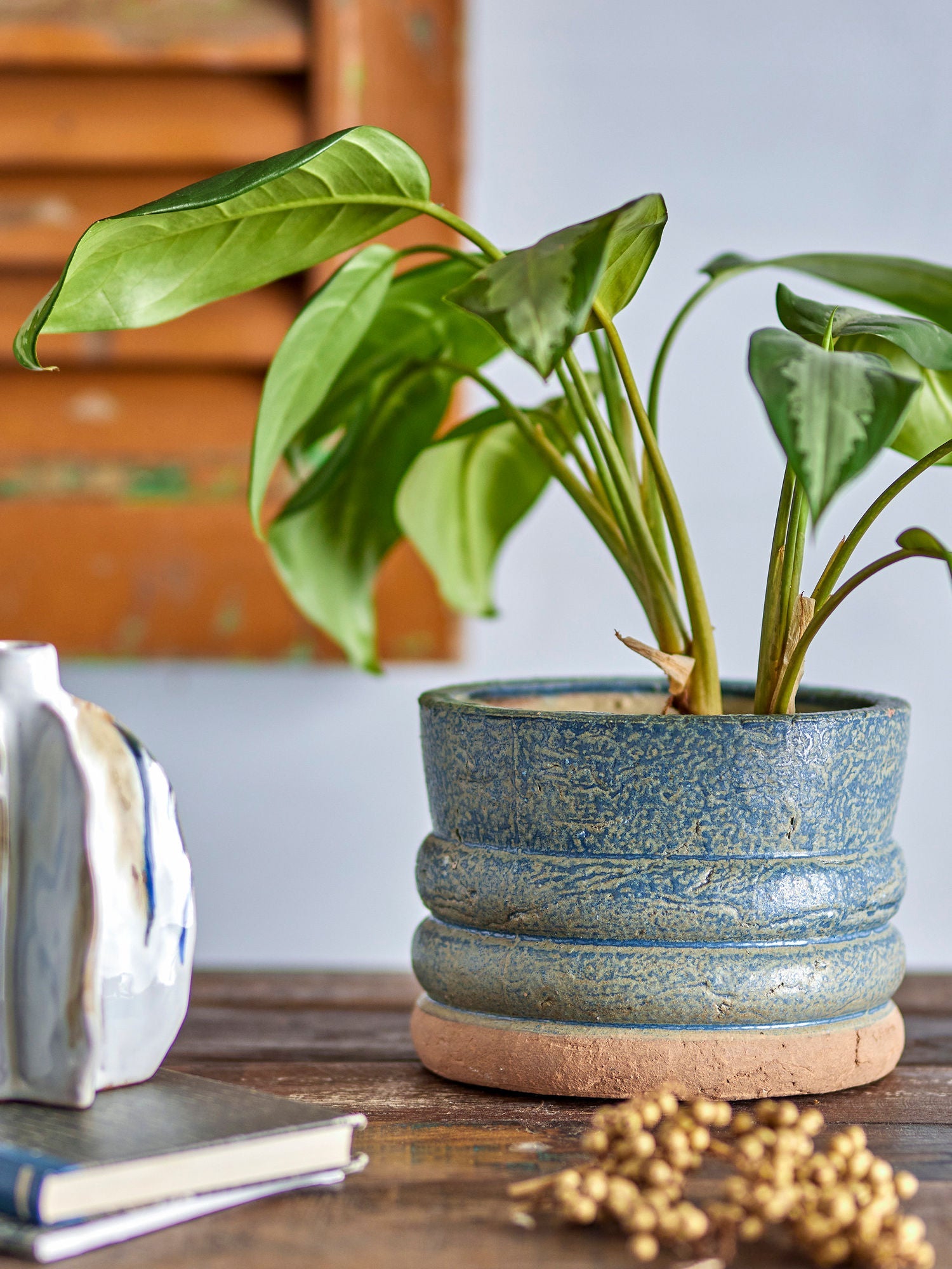 Colección creativa Maizun Flowerpot, Blue, Terracotta