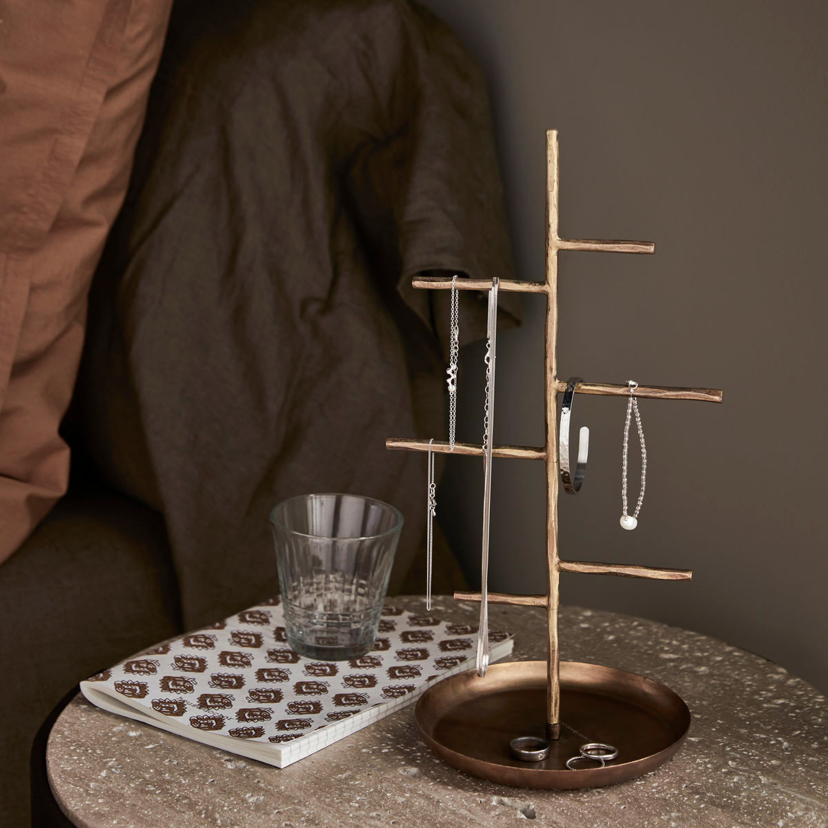 House Doctor Jewellery Stand, Hdjewel, børstet messing finish