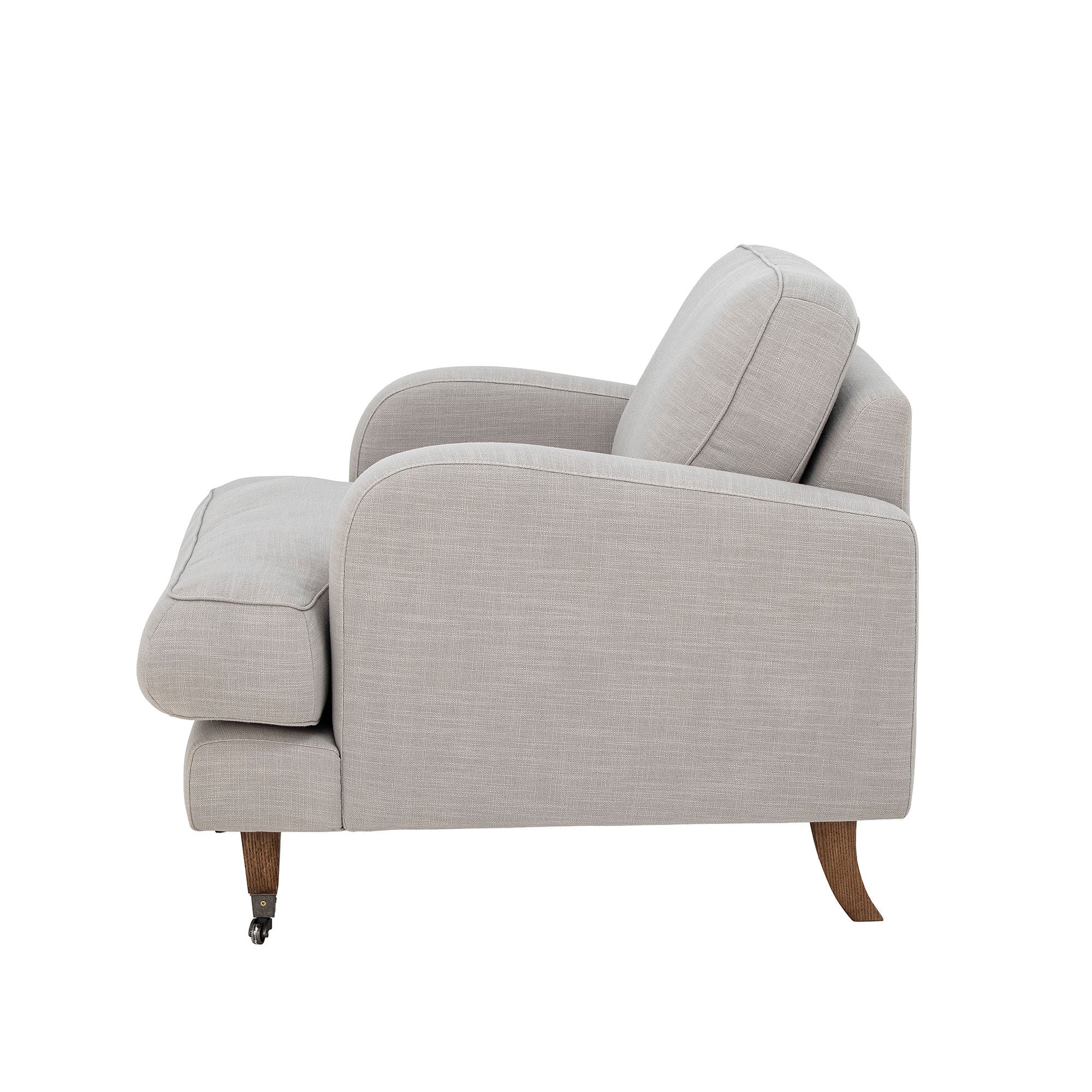 Kreative Sammlung Augusta Lounge Chair, Nature, Polyester