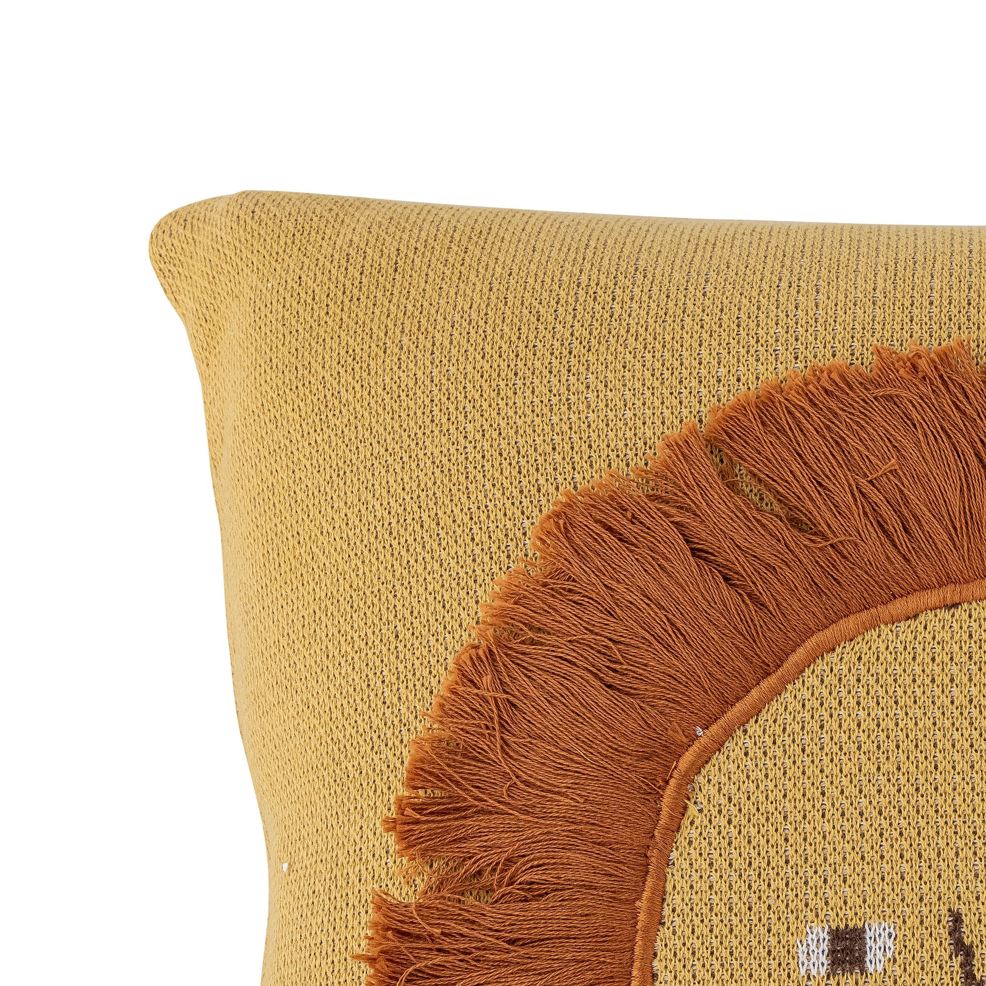 Bloomingville Mini Harrison Cushion, amarillo, algodón Oeko-Tex®