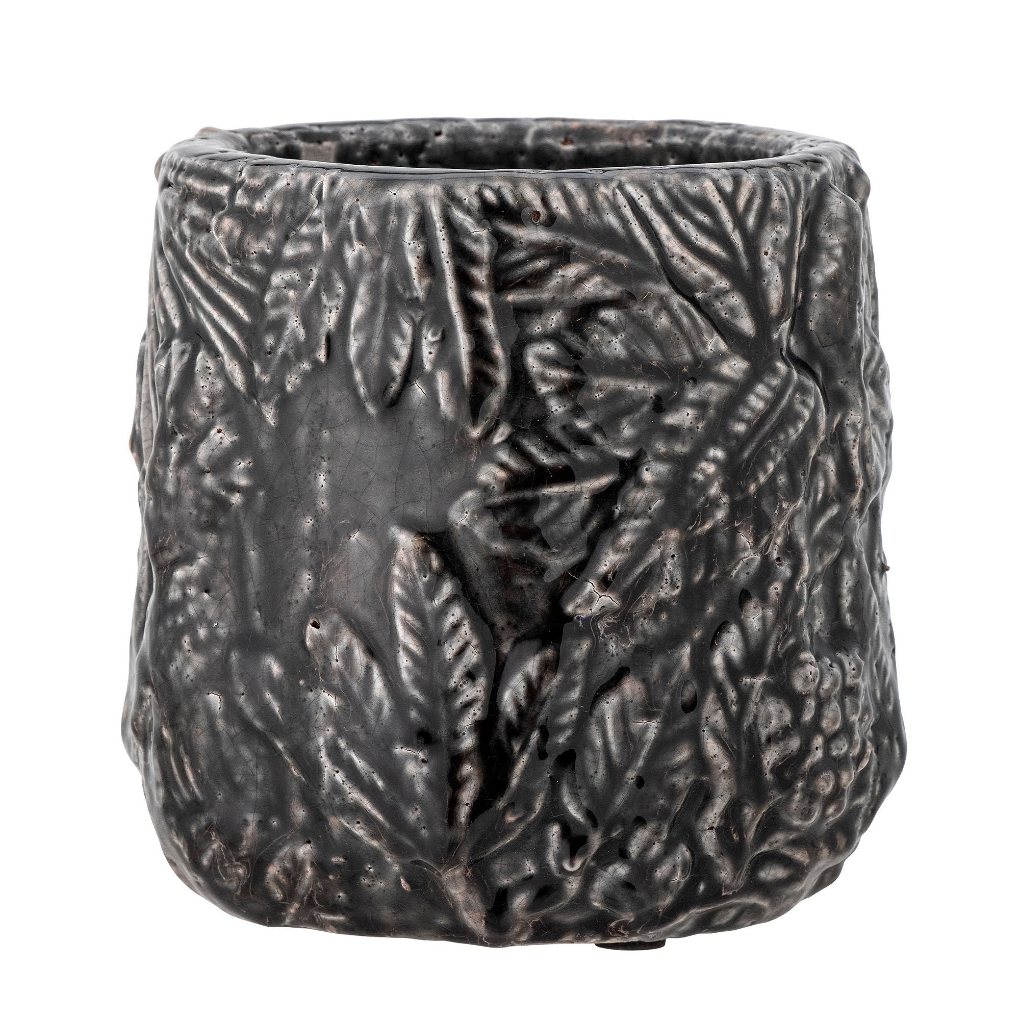 Colección creativa Nikou Deco Flowerpot, Black, Terracotta