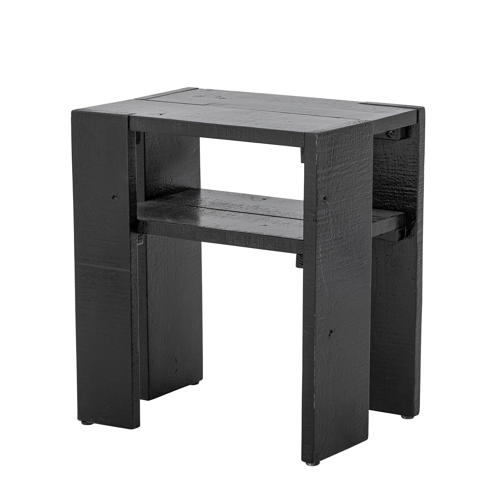 Kreative Kollektion Emillio Side Table, Schwarz, Kiefer