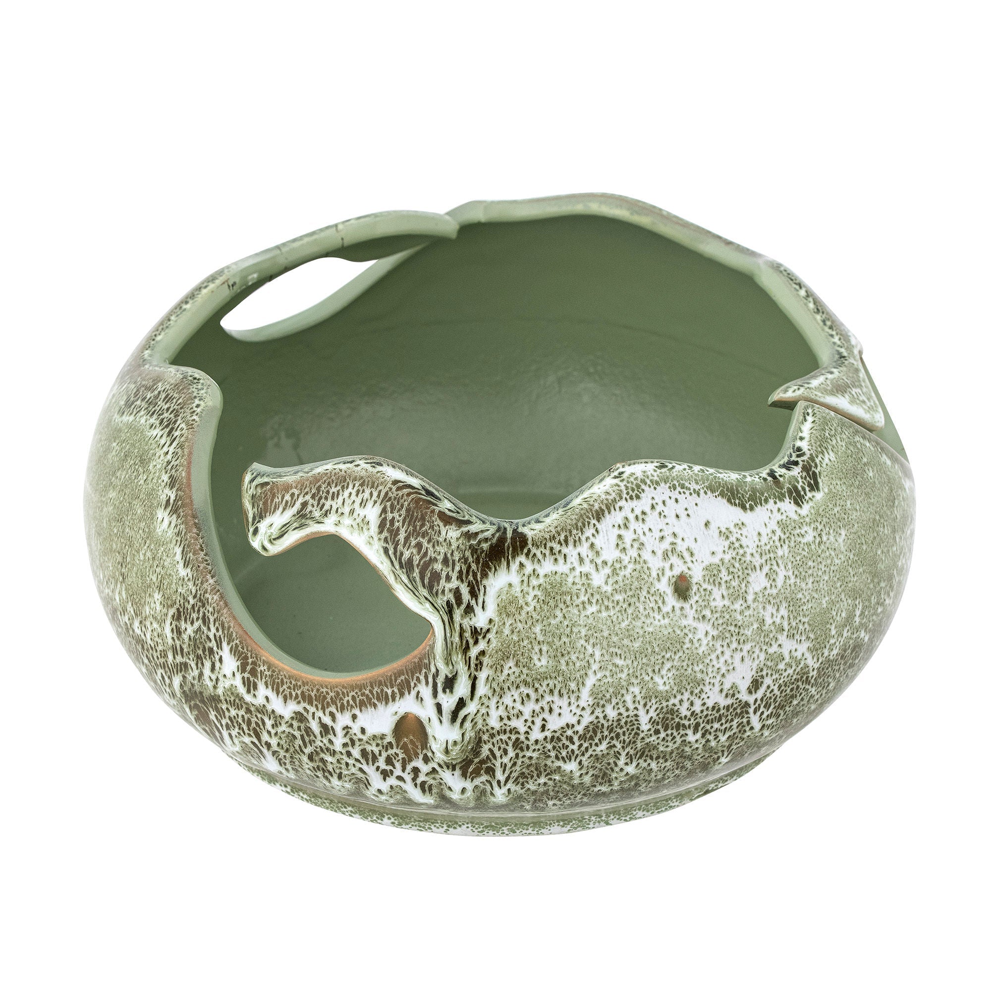 Bloomingville Leonas Deco Bowl, Green, stentøj