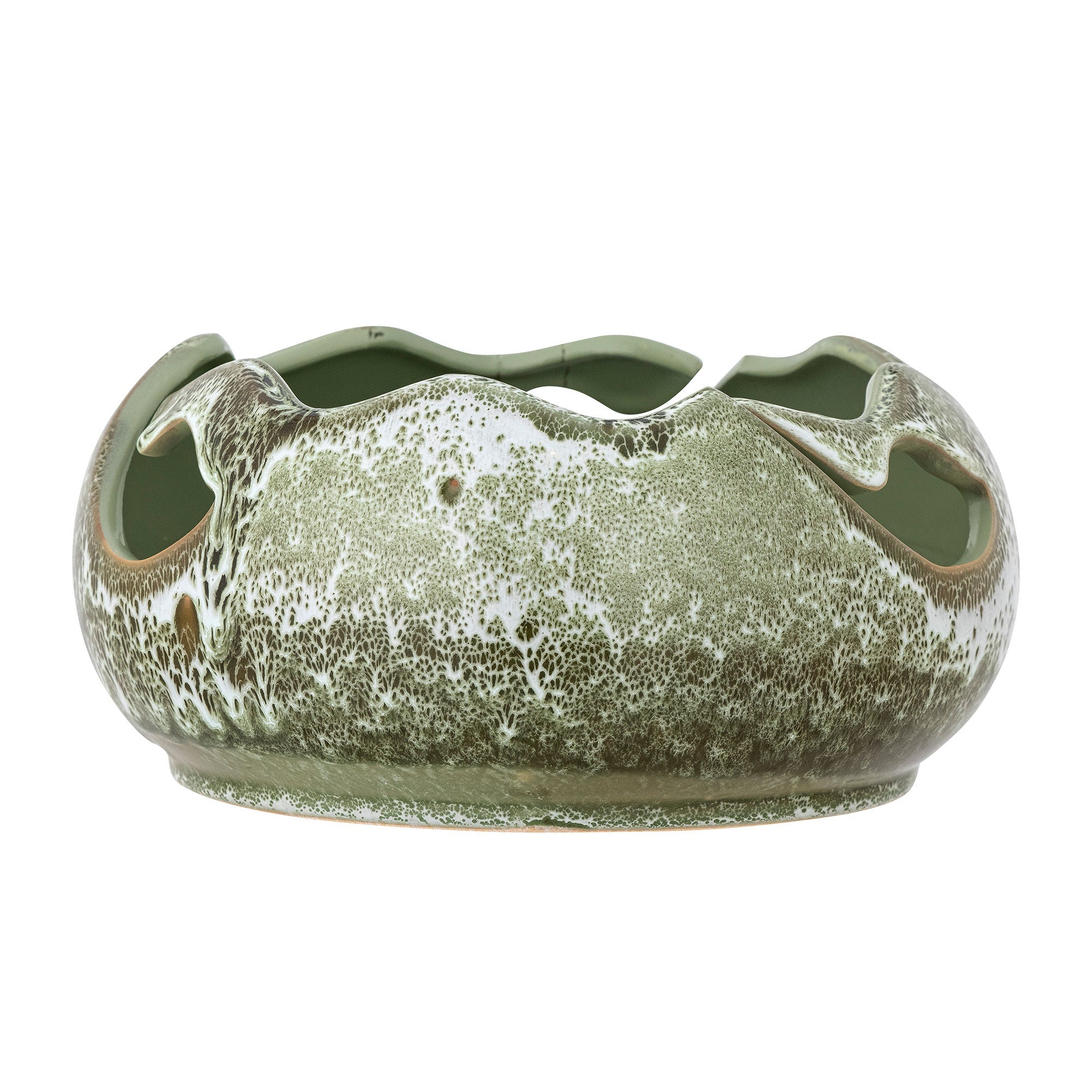 Bloomingville Leonas Deco Bowl, verde, gres