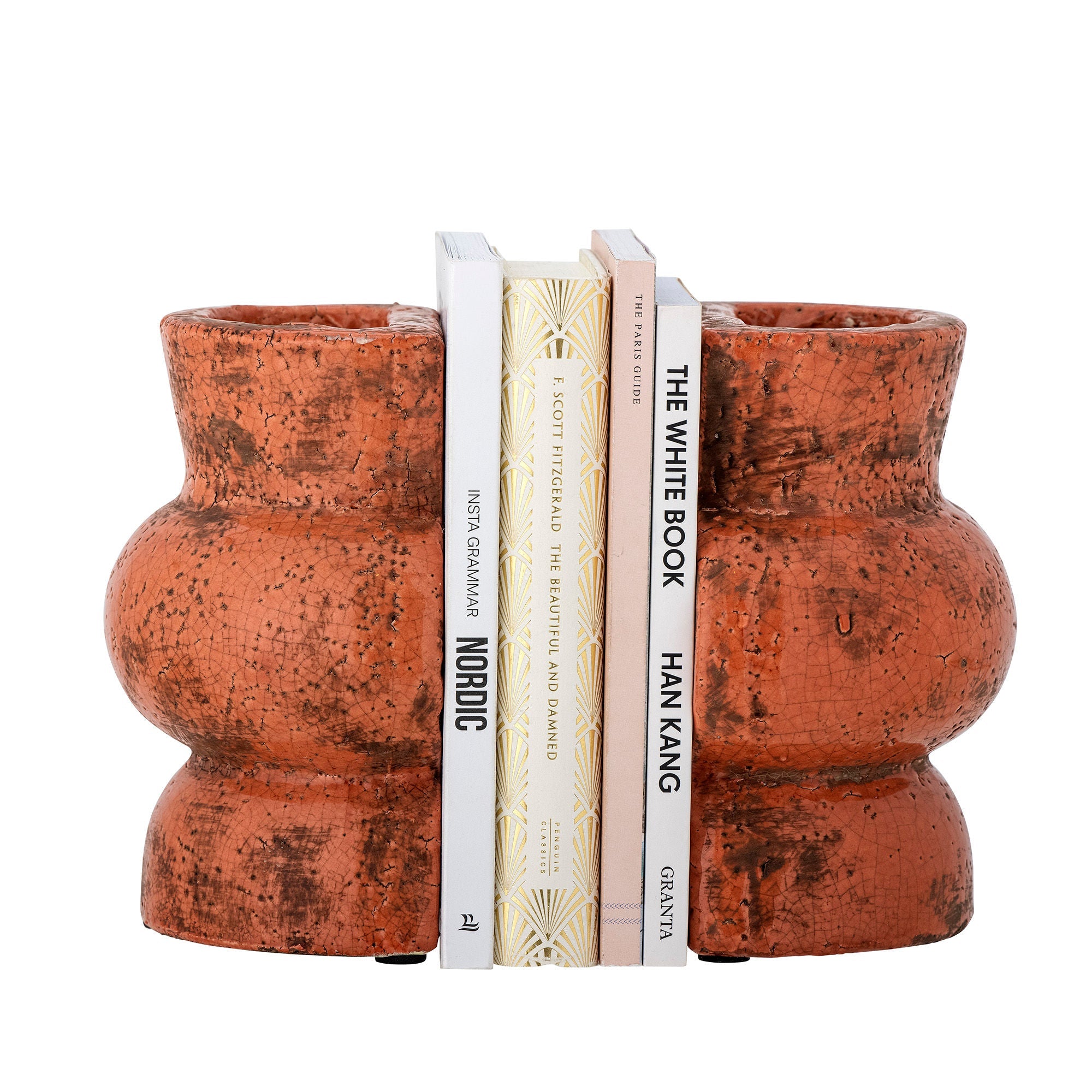 Coleção criativa Maiza Bookend, laranja, terracota