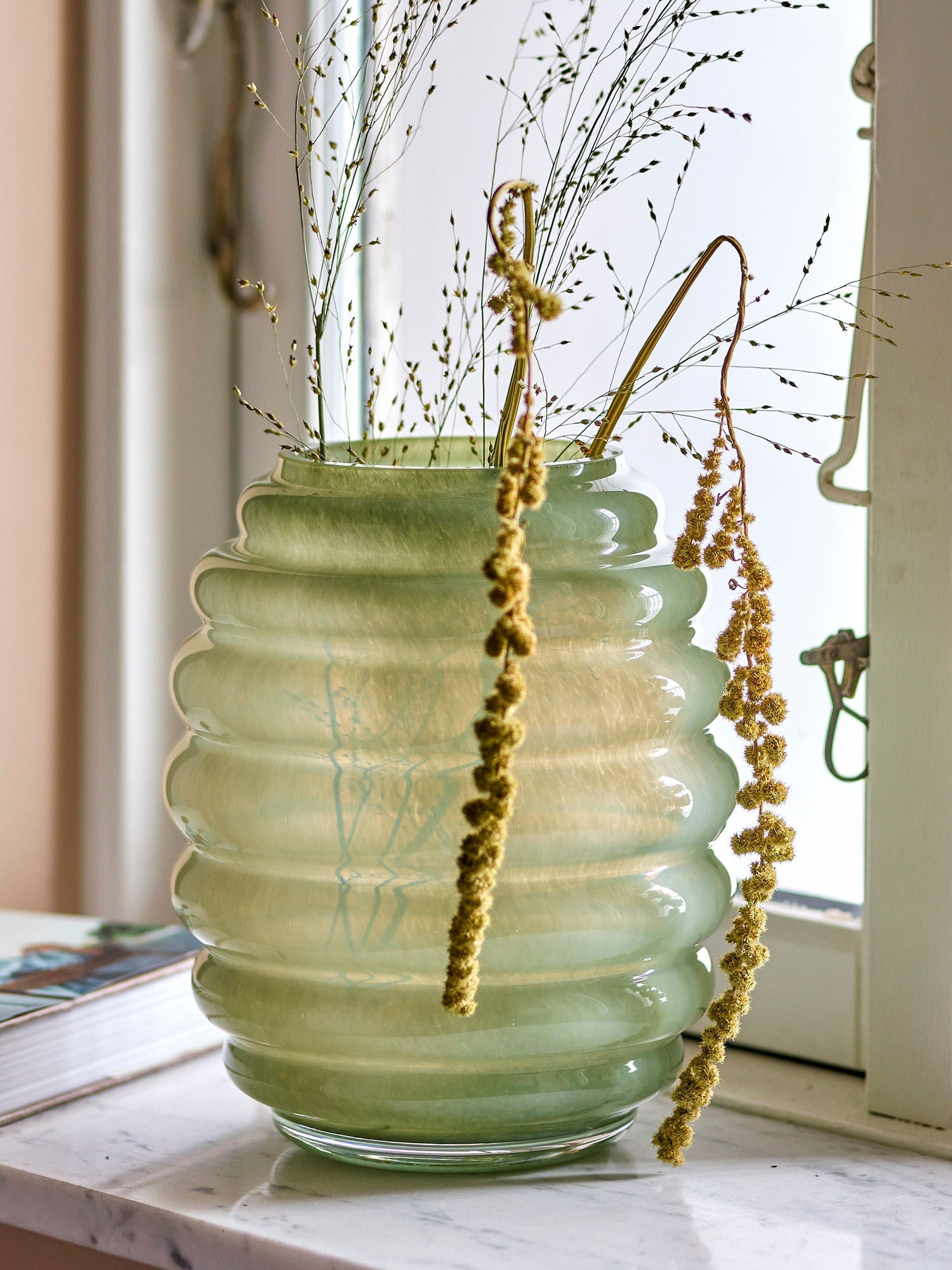 Vase Bloomingville Saihah, vert, verre