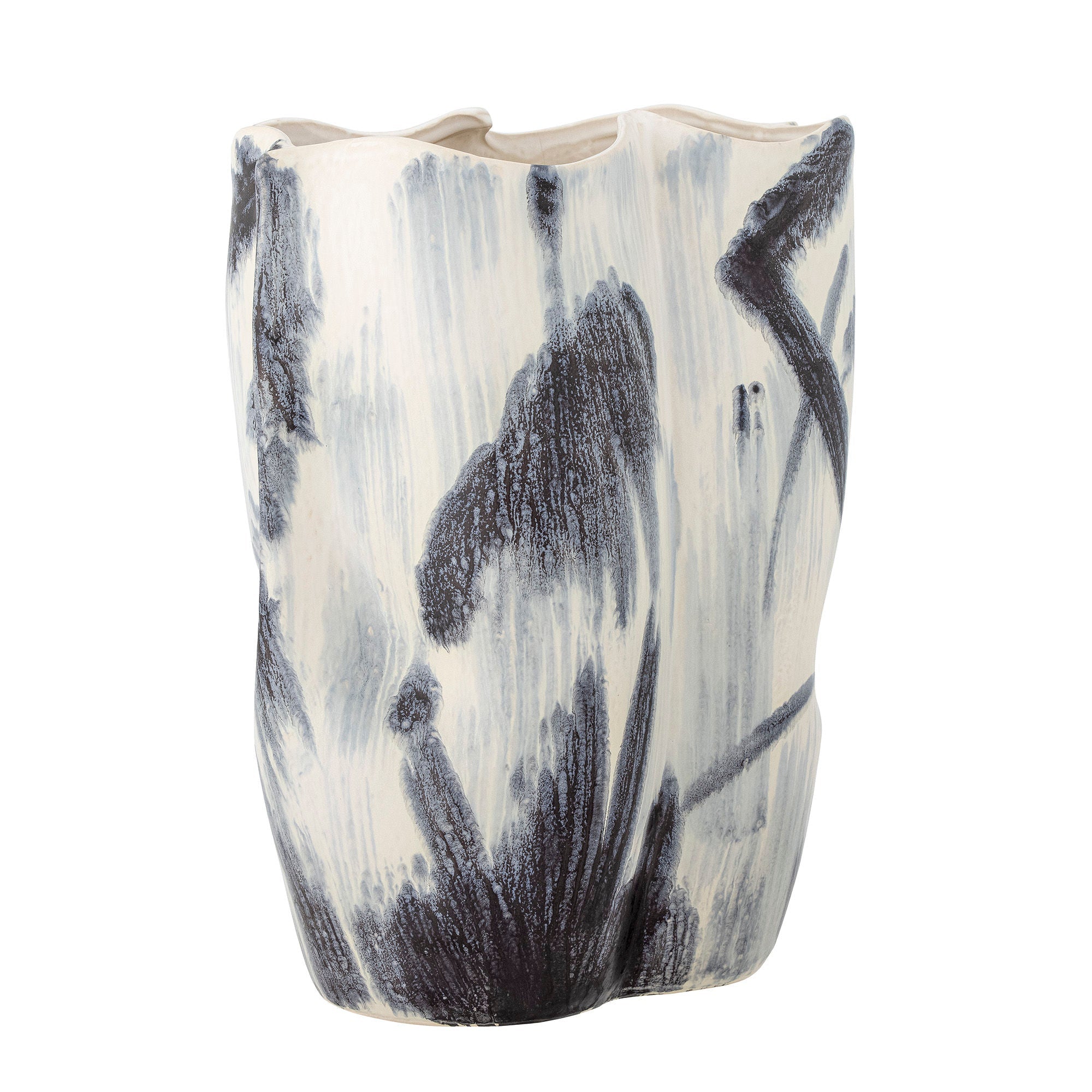 Bloomingville Elira Vase, sort, stentøj