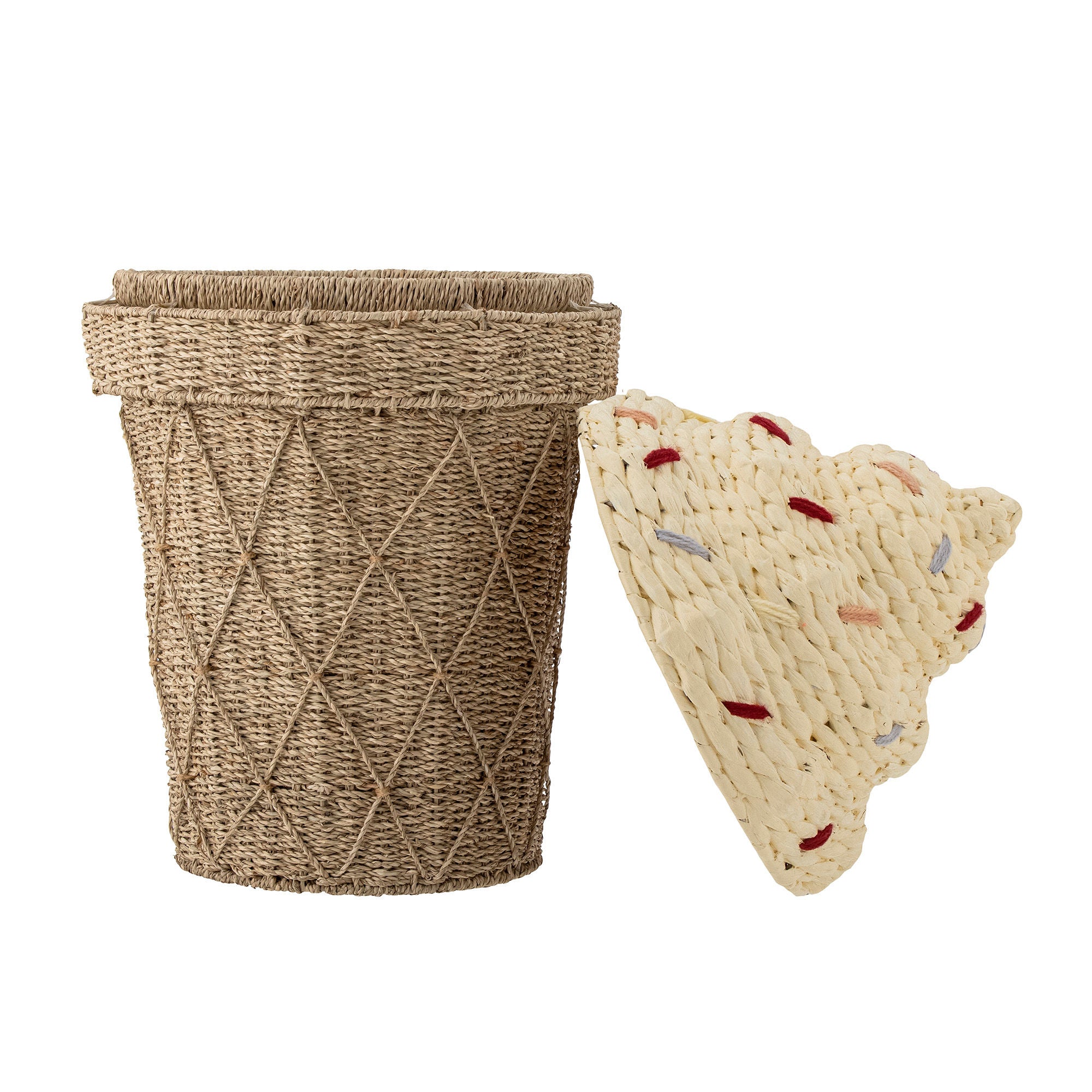 Bloomingville Mini Cillie Basket con tapa, naturaleza, jacinto de agua