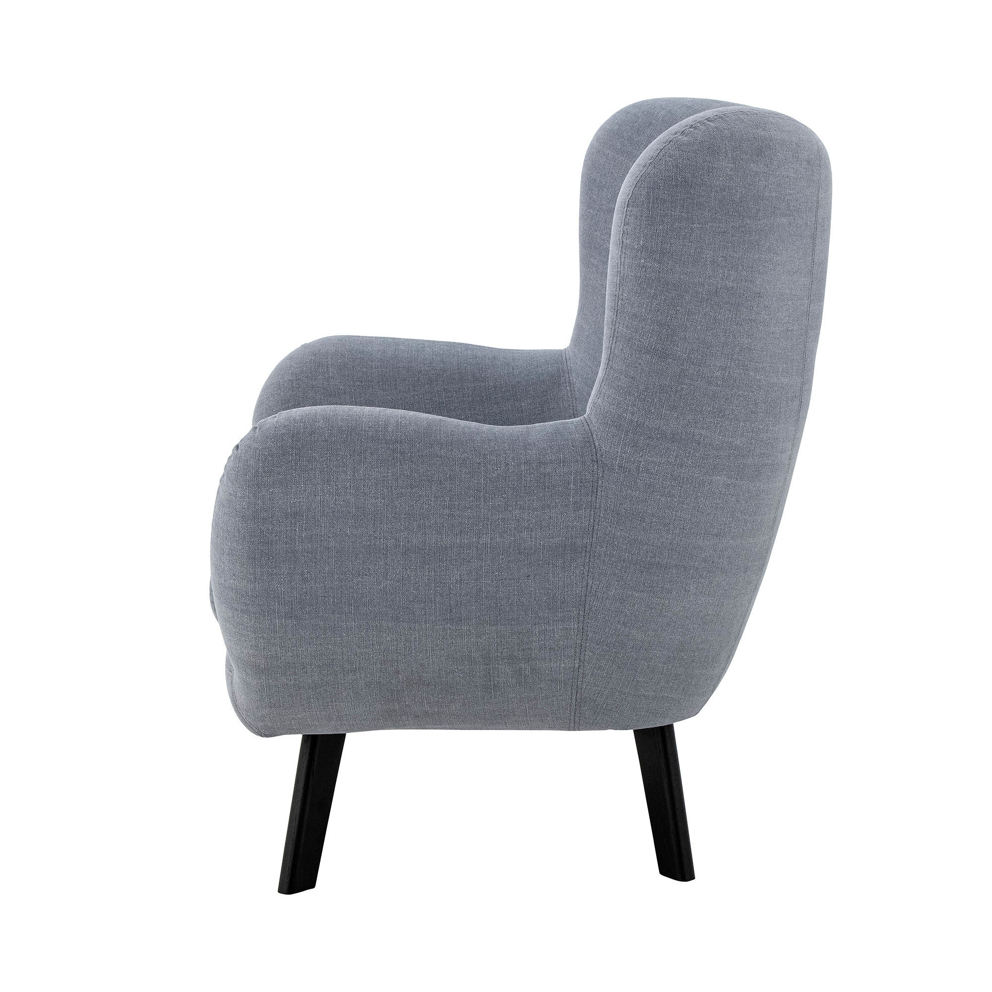 Creatieve collectie Beau Lounge Chair, Blue, Cotton