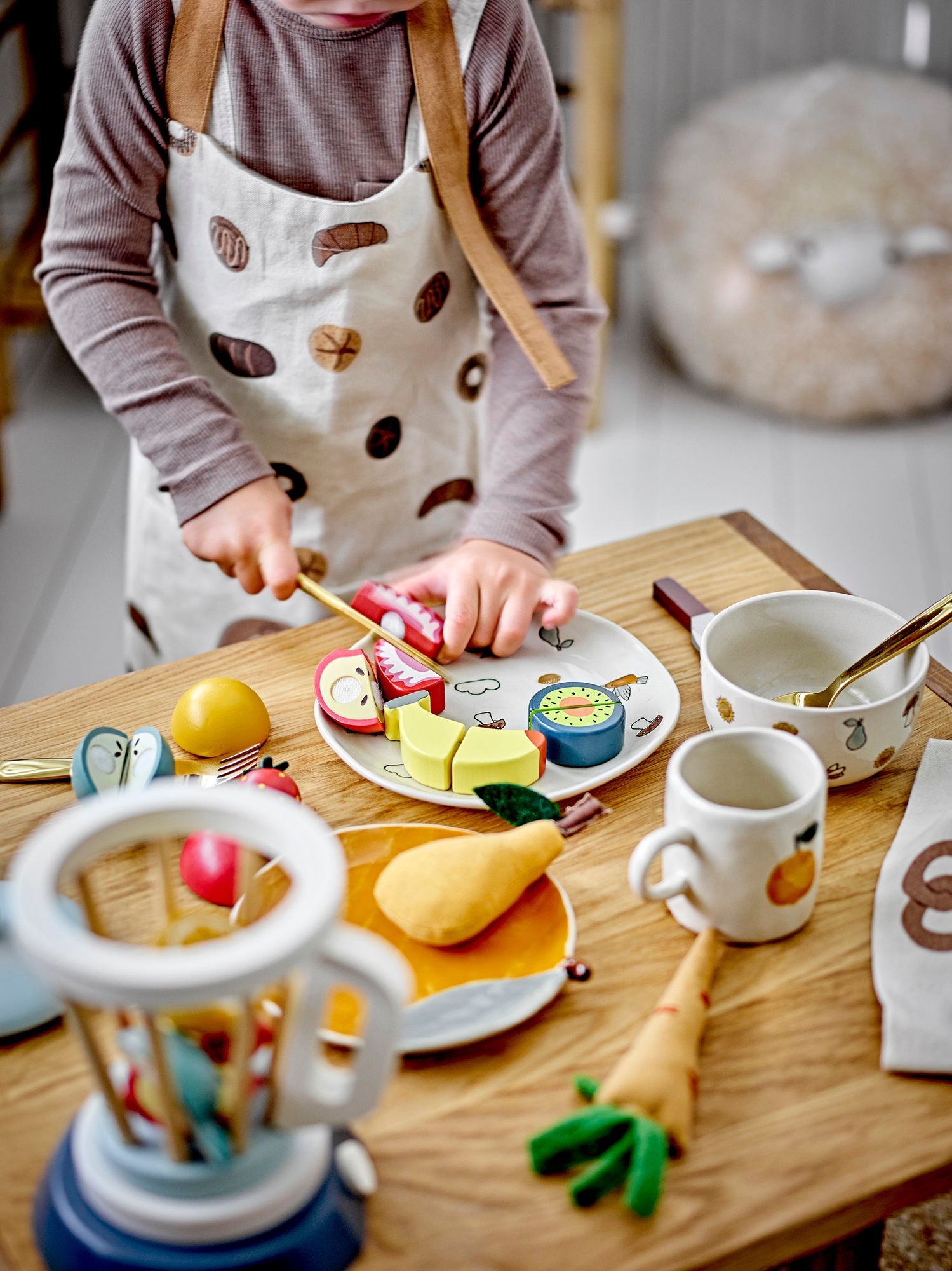 Bloomingville MINI Agnes Tableware Set, White, Stoneware