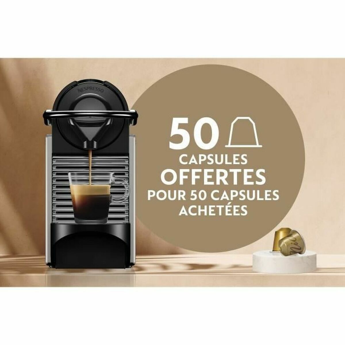 [product_category]-Capsule Coffee Machine Krups YY4127FD Pixie titanium-Bigbuy-S7153657-3