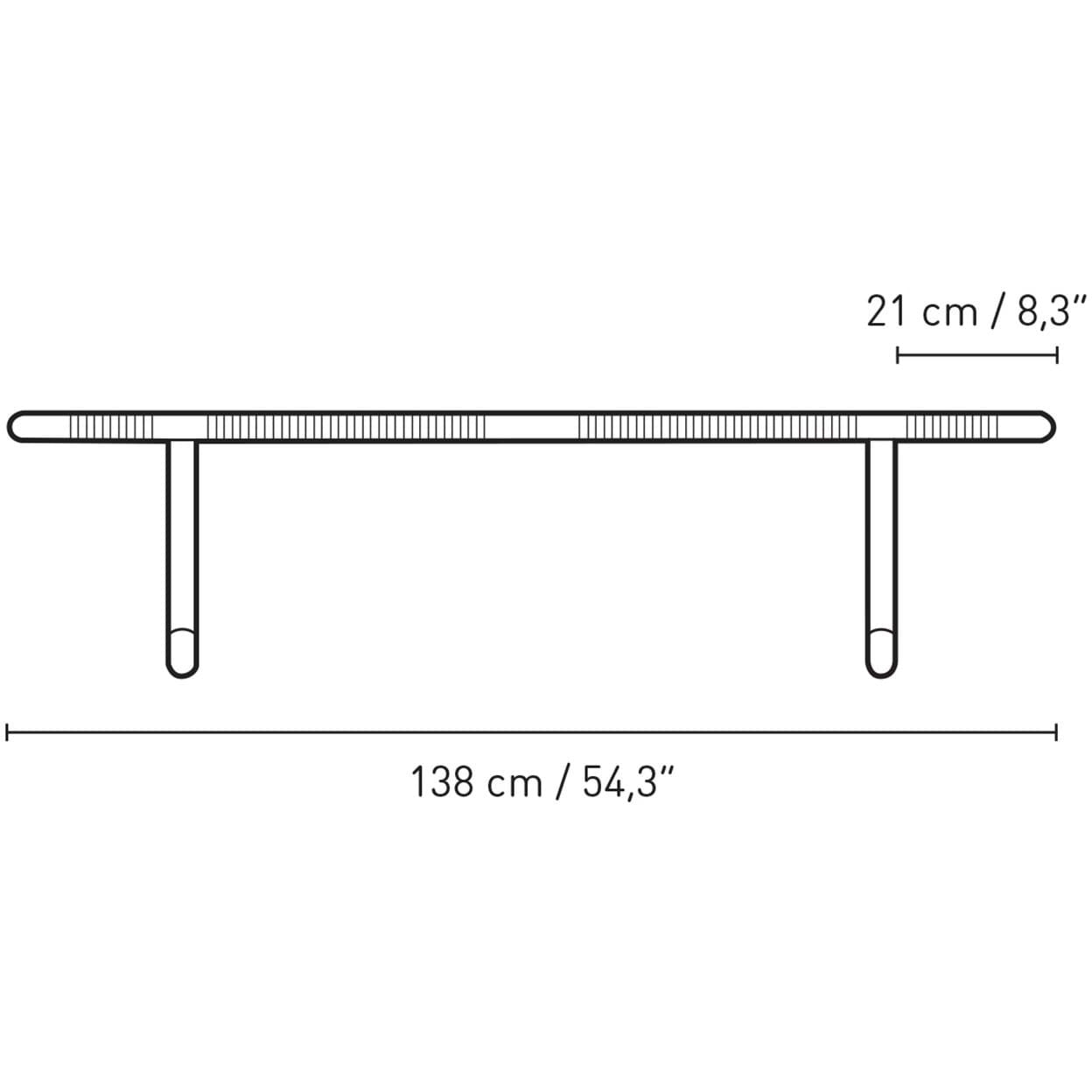 Table basse Carl Hansen BM0488, chêne huilé / en osier