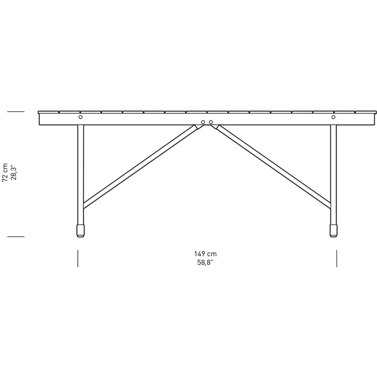 Carl Hansen BM1771 Tableau, teck non traité