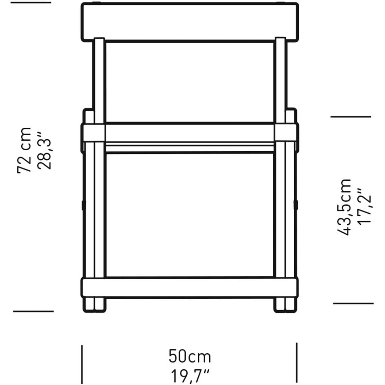 Carl Hansen BM4570 Chaise de salle à manger, teck non traité