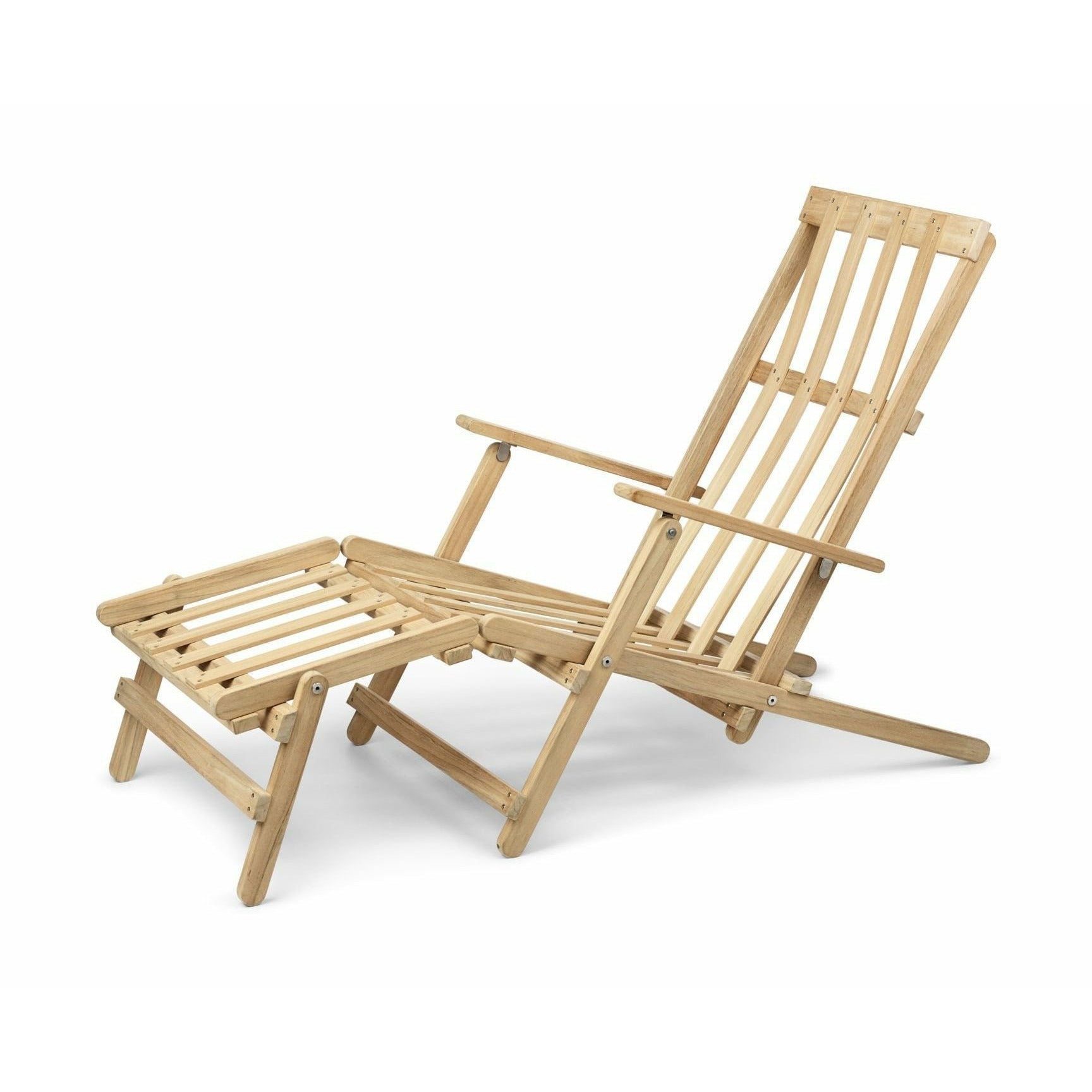 Carl Hansen BM5565 Uitgebreide ligstoel, onbehandelde teak