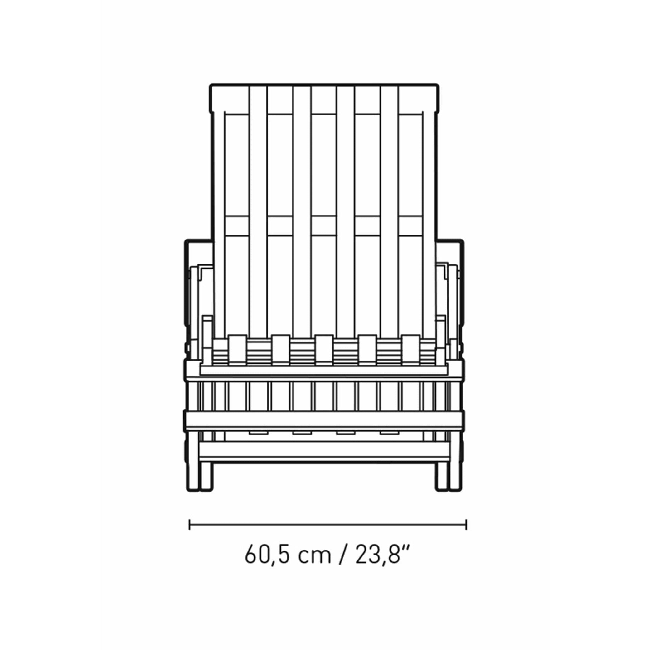 Carl Hansen BM5565 Silla de cubierta extendida, teca no tratada