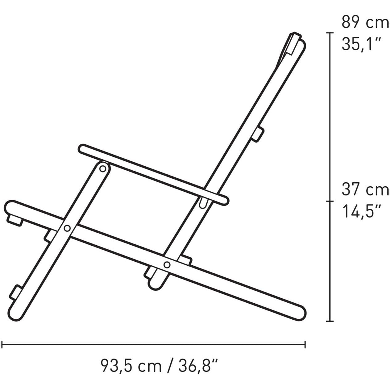 Carl Hansen BM5568 Deckstuhl, Teaks unreziert