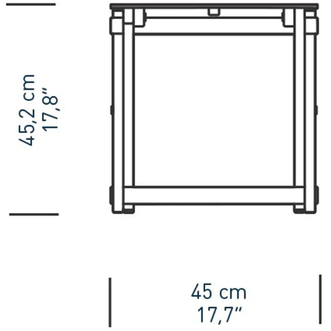 Carl Hansen Bm5868 Sidebord, Ubehandlet Teaktræ