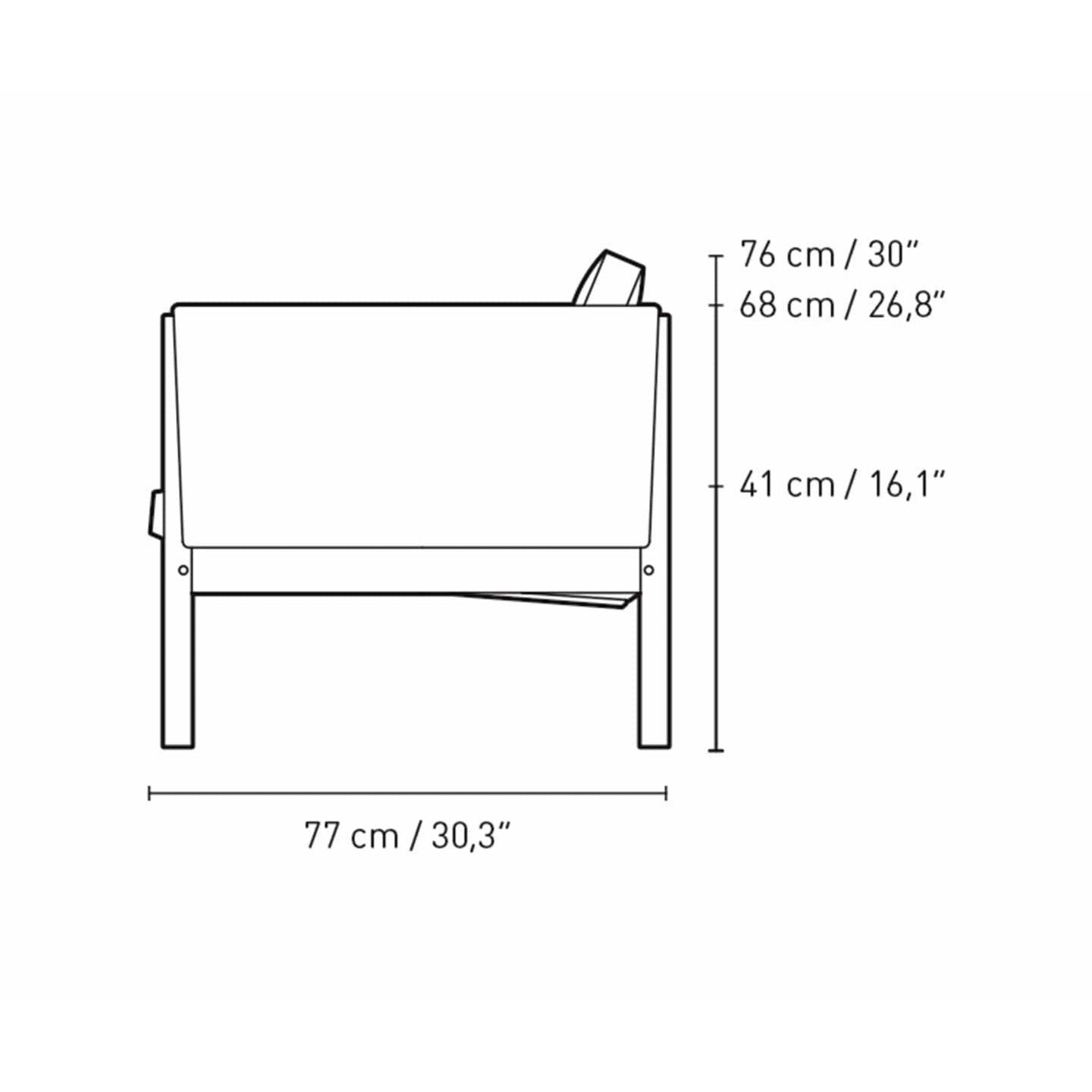 [product_category]-Carl Hansen Ch162 2 Seater Sofa Oak Smoke Oil, Canvas 974-Carl Hansen-CH162-oak-smoked-canvas974-CAR-3