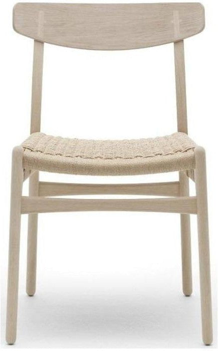 Silla Carl Hansen CH23, roble en jabón/cordón natural