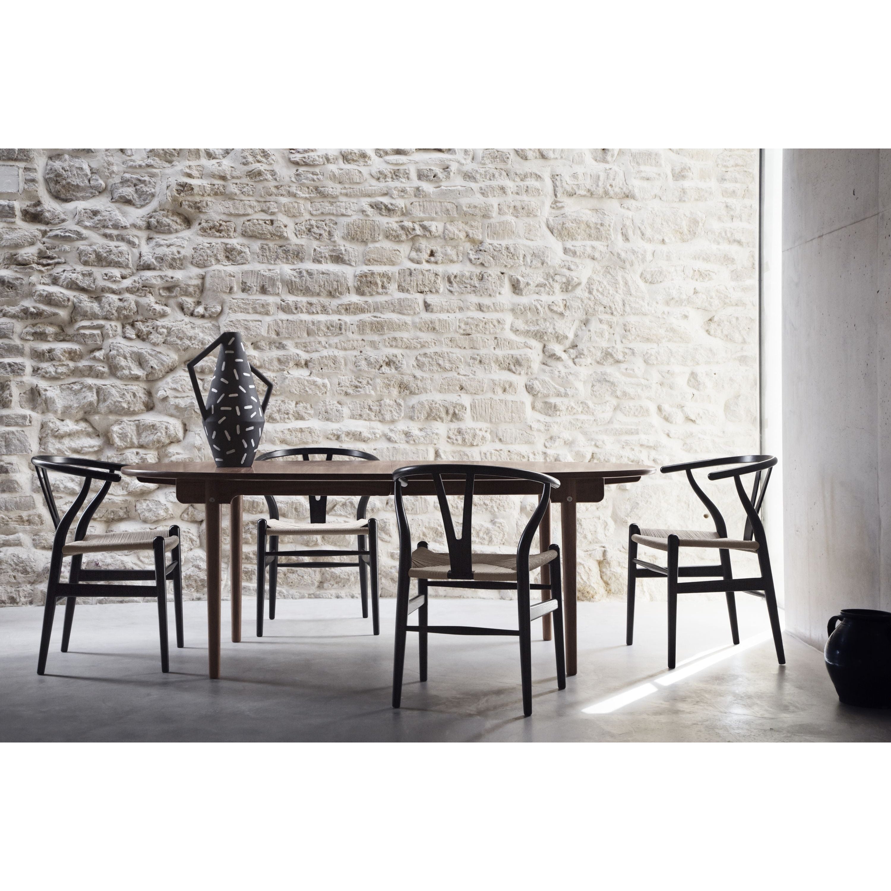 Carl Hansen Ch24 Wishbone Chair Corde Naturelle Frêne Savonné