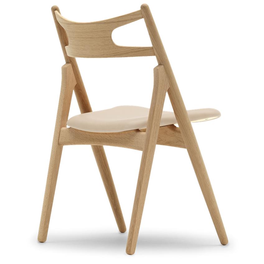 Carl Hansen Ch29 P Cadeira, Oak/couro bege oleado