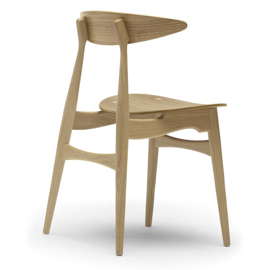 Carl Hansen CH33 T -Stuhl, lackierte Eiche