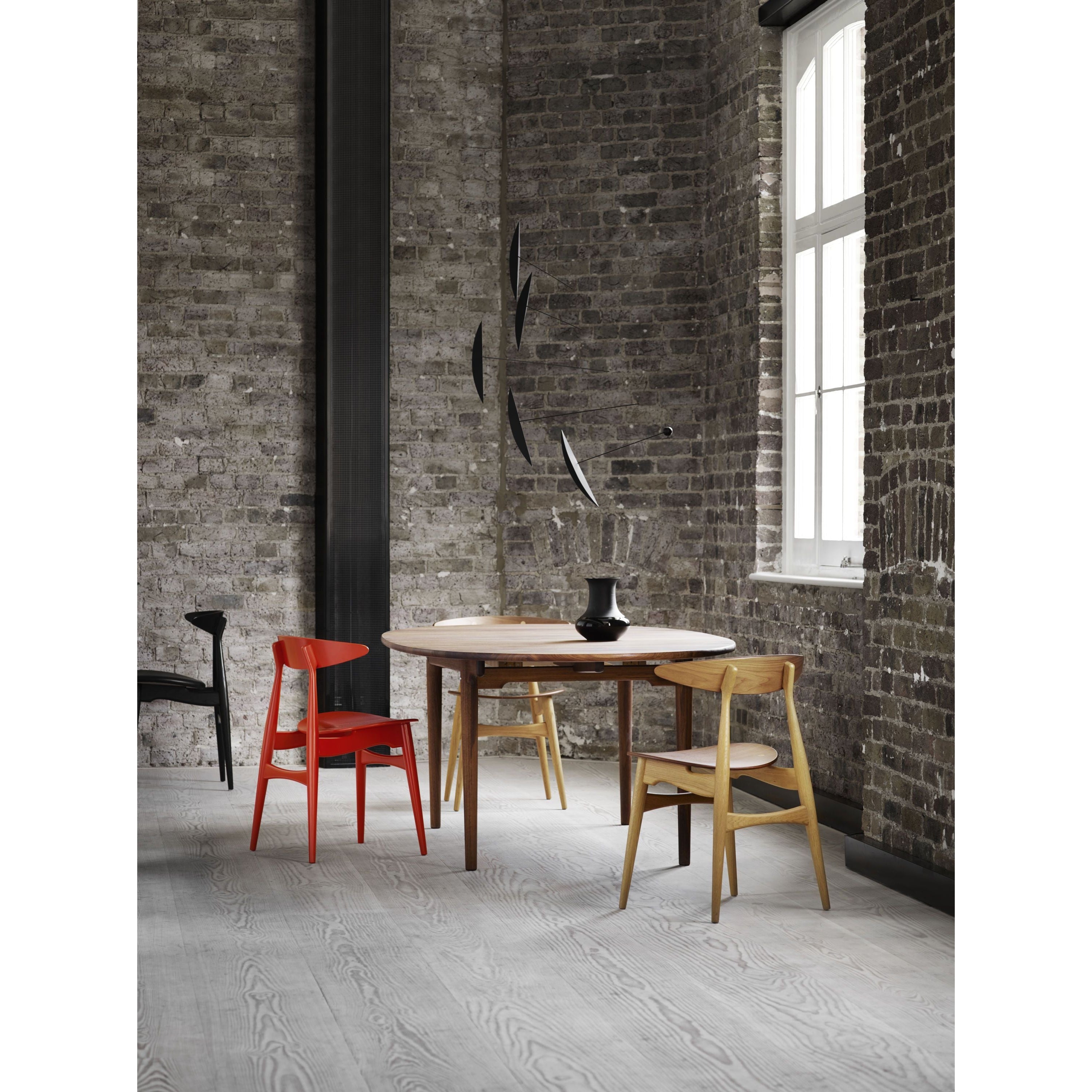 Carl Hansen CH33 T -stoel, gelakte eik