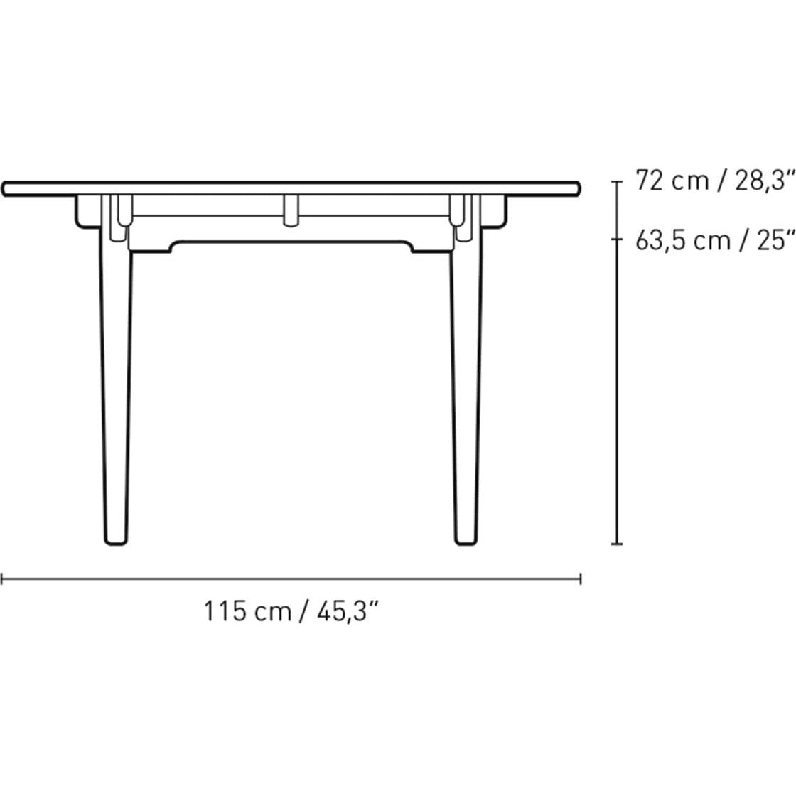 [product_category]-Carl Hansen Ch337 Dining Table 140x115 Cm, Mahogany Oiled-Carl Hansen-5715230013410-CH337-080-102-2-FSC-70-CAR-8