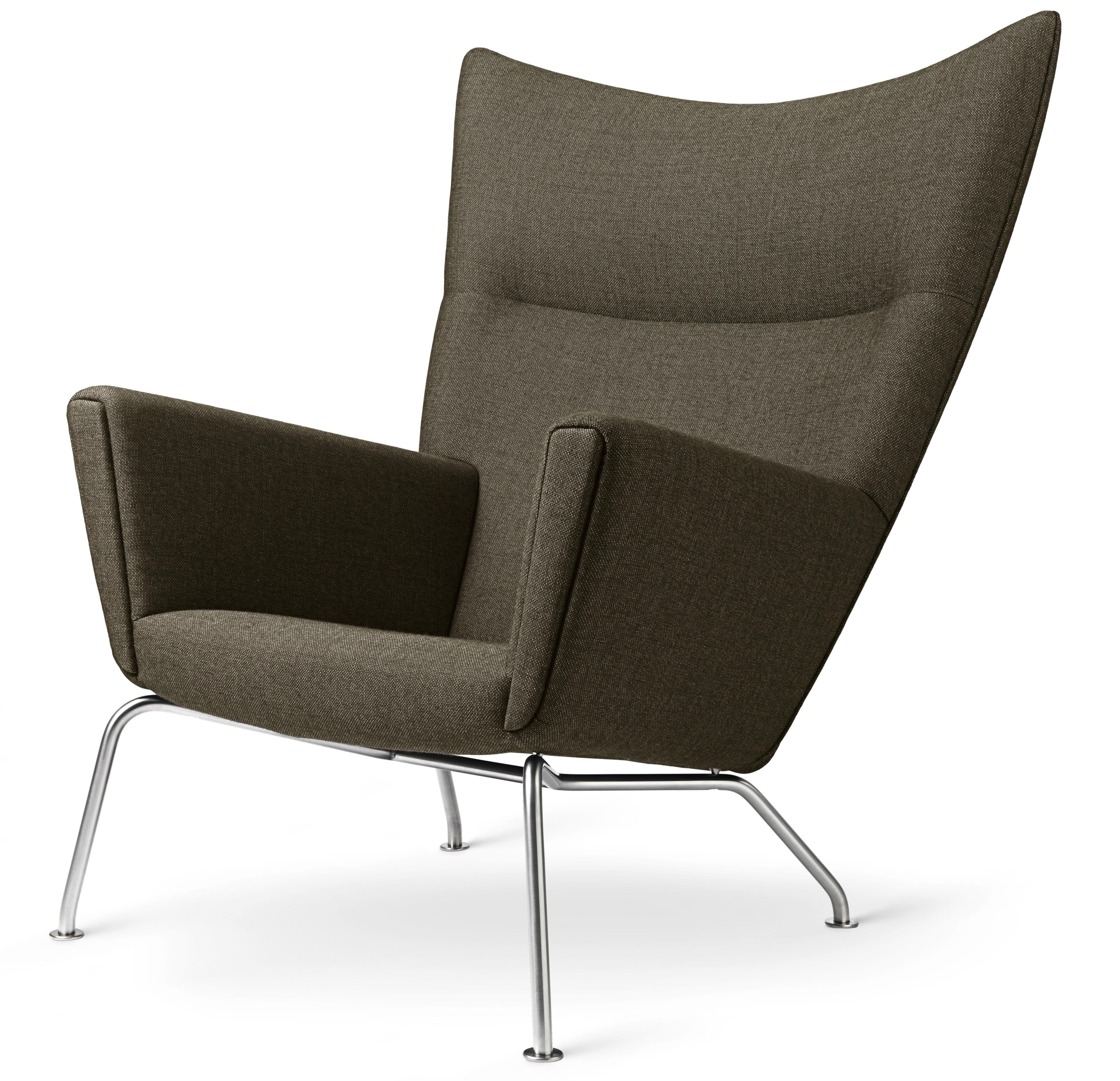 [product_category]-Carl Hansen Ch445 Wing Chair, Steel/Passion 1101-Carl Hansen-5715397079908-CH445-SS-HR-FSC-70-Passion-1101-CAR-4