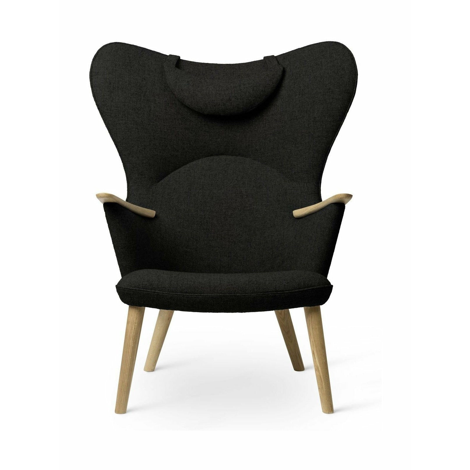 Carl Hansen CH78 Mama Bear Lounge Chair, Eiche geölt/dunkelgrüner Fiord 0991