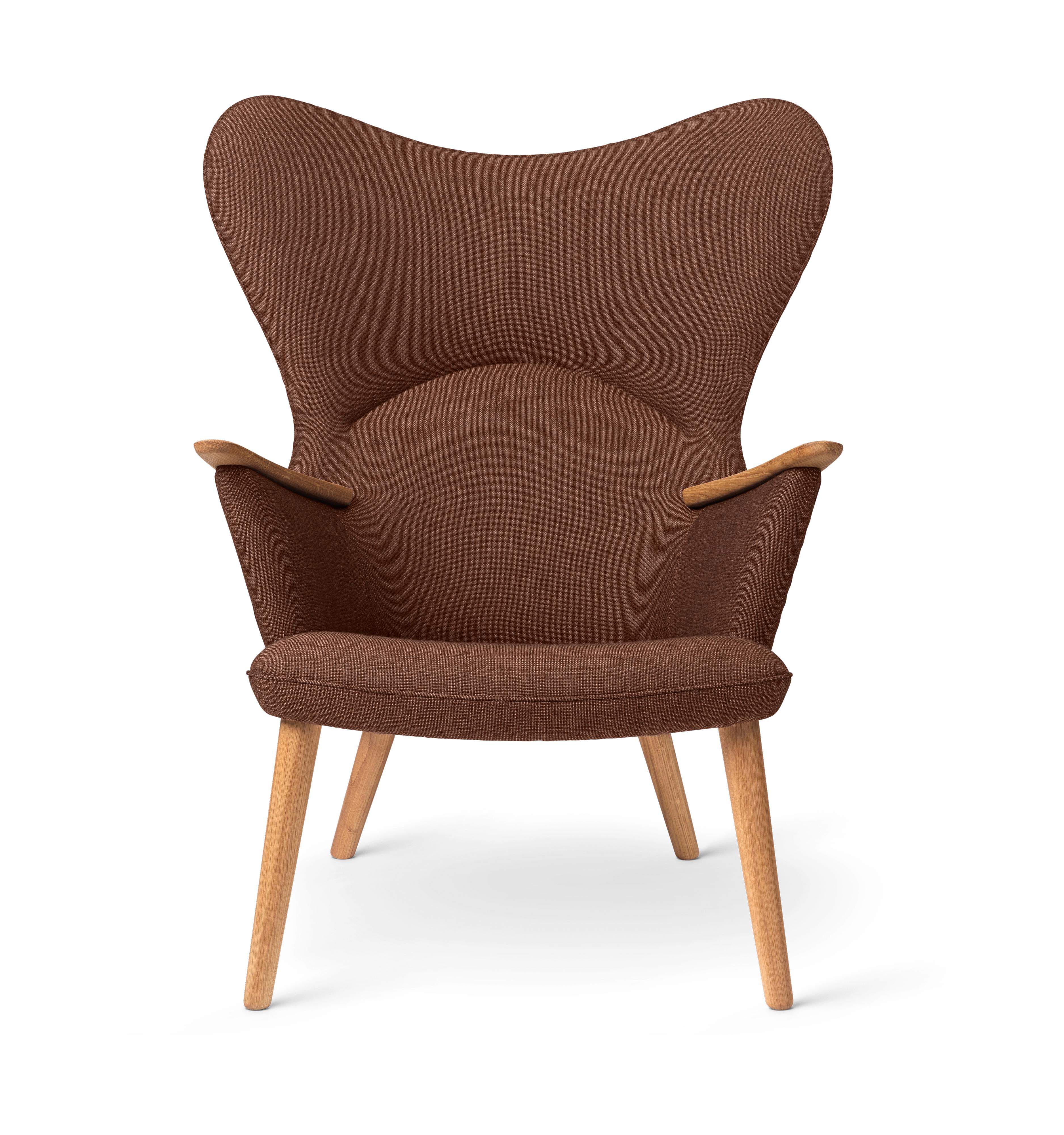 [product_category]-Carl Hansen Ch78 Mama Bear Lounge Chair, Oak Oiled/Passion 7101-Carl Hansen-5715397107014-CH-78-020-102-HR-FSC-70-Passion-7101-CAR-1