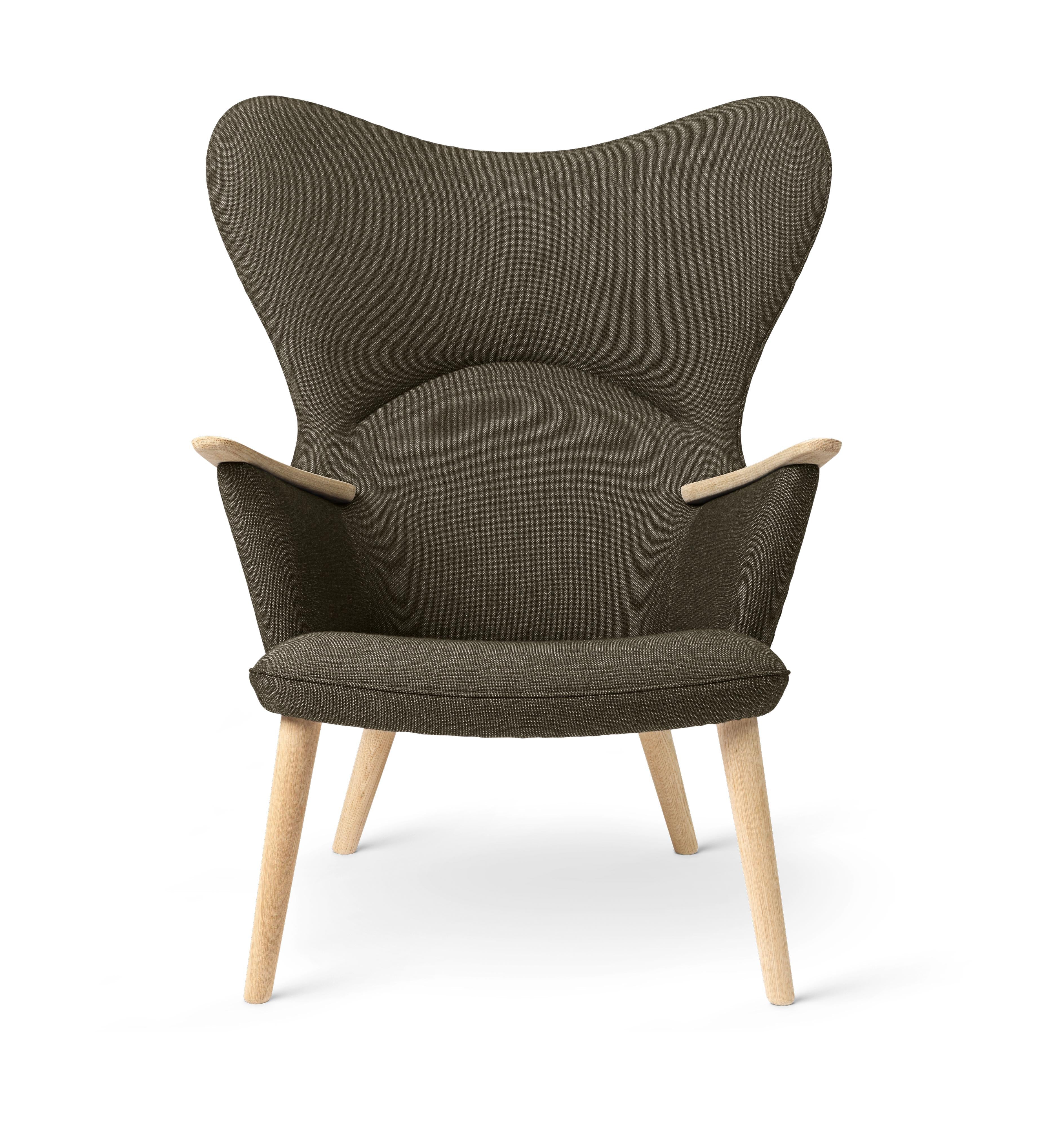 [product_category]-Carl Hansen Ch78 Mama Bear Lounge Chair, Oak Soap/Passion 1101-Carl Hansen-5715397107274-CH-78-020-101-HR-FSC-70-Passion-1101-CAR-1