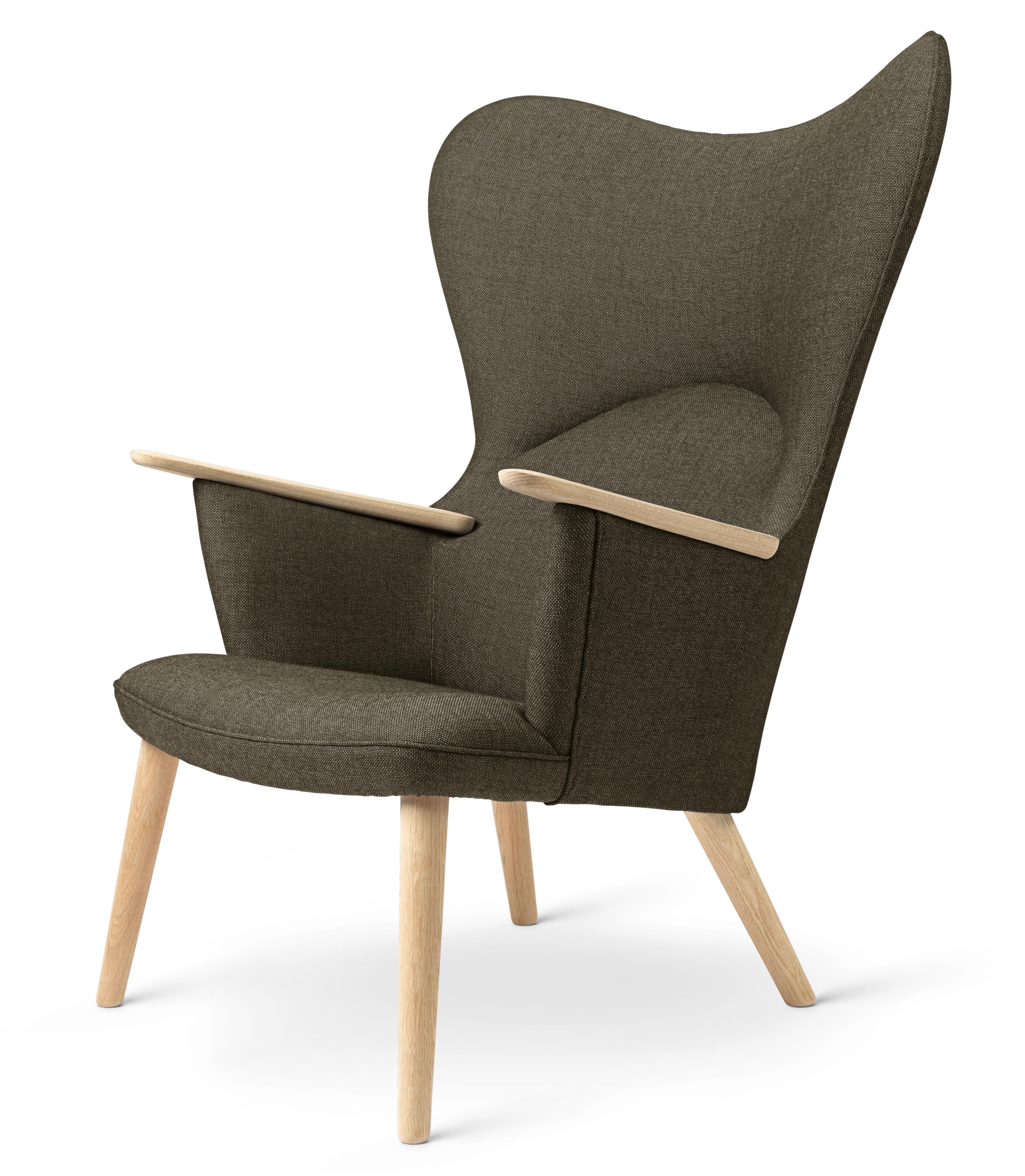 [product_category]-Carl Hansen Ch78 Mama Bear Lounge Chair, Oak Soap/Passion 1101-Carl Hansen-5715397107274-CH-78-020-101-HR-FSC-70-Passion-1101-CAR-2