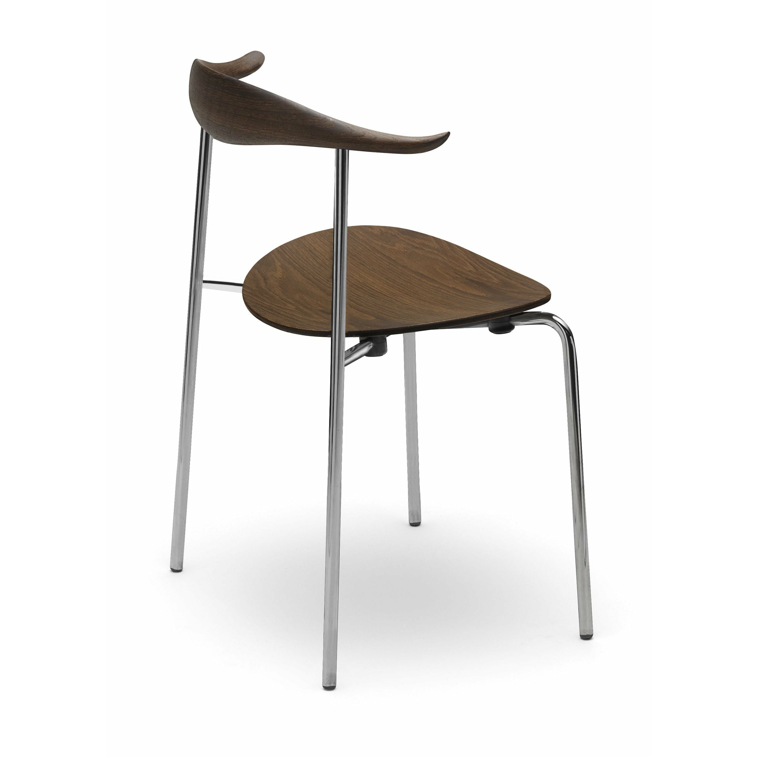 [product_category]-Carl Hansen Ch88 T Chair, Oak Smoke Oil/Stainless Steel-Carl Hansen-CH88T-oak-smokedoil-stainlesssteel-CAR-3