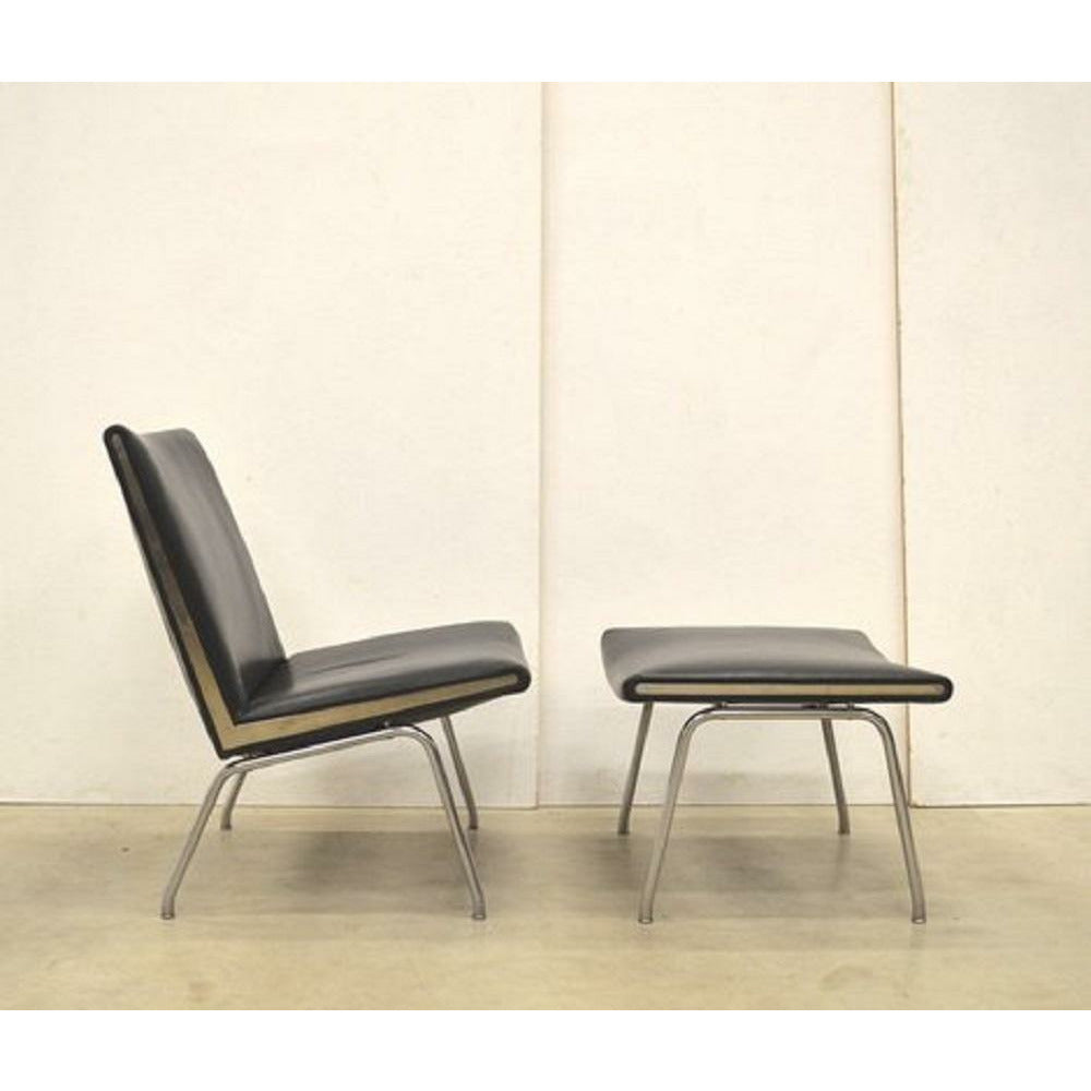 Carl Hansen Muestras de piel de cabra, negro