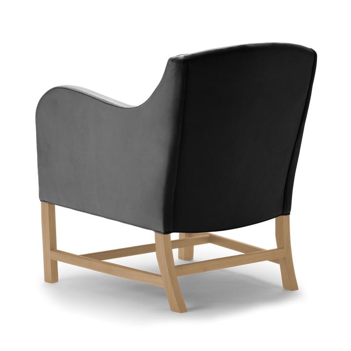 Carl Hansen KK43960 MIX Lounge stol, olieret eg/sort læder