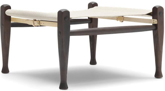 [product_category]-Carl Hansen Kk97170 Safari Footstool, Smoked Ash/White Fabric-Carl Hansen-kk97170-natur-oiledash-CAR-1