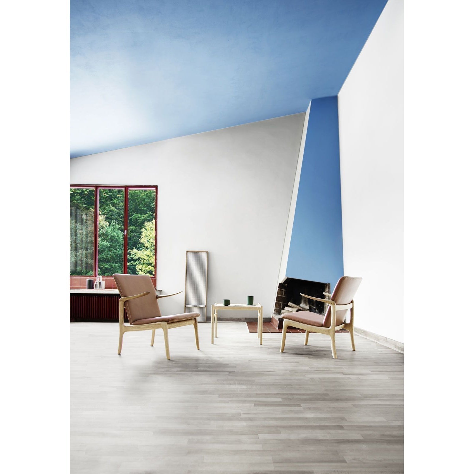 Silla de pico Carl Hansen Ow124, cuero marrón de nogal engrasado