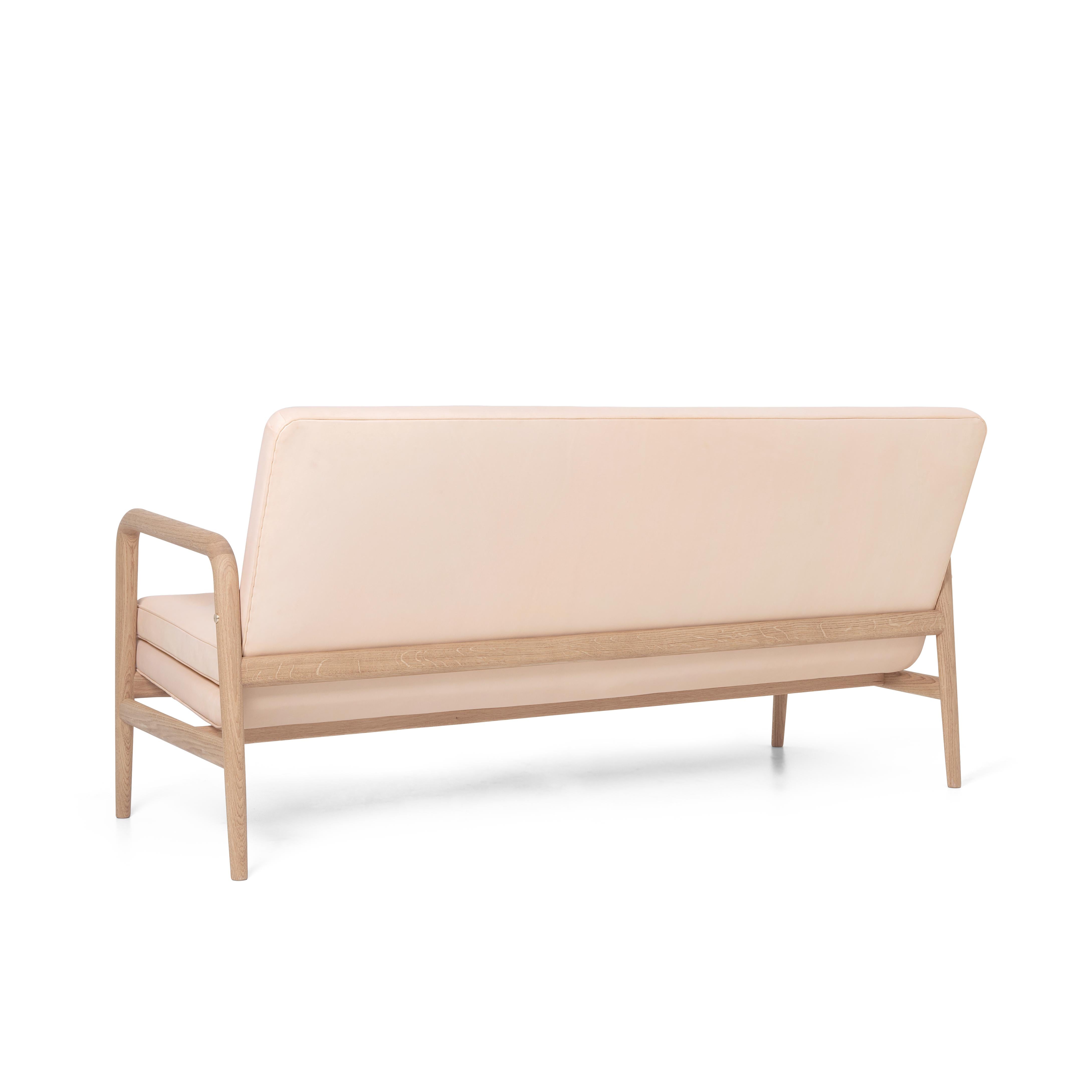 [product_category]-Carl Hansen Vla77 Foyer Sofa, Oak Oiled/Leather Sif 90-Carl Hansen-5715397014411-VLA77-020-102-HR-FSC-70-Sif90-CAR-5